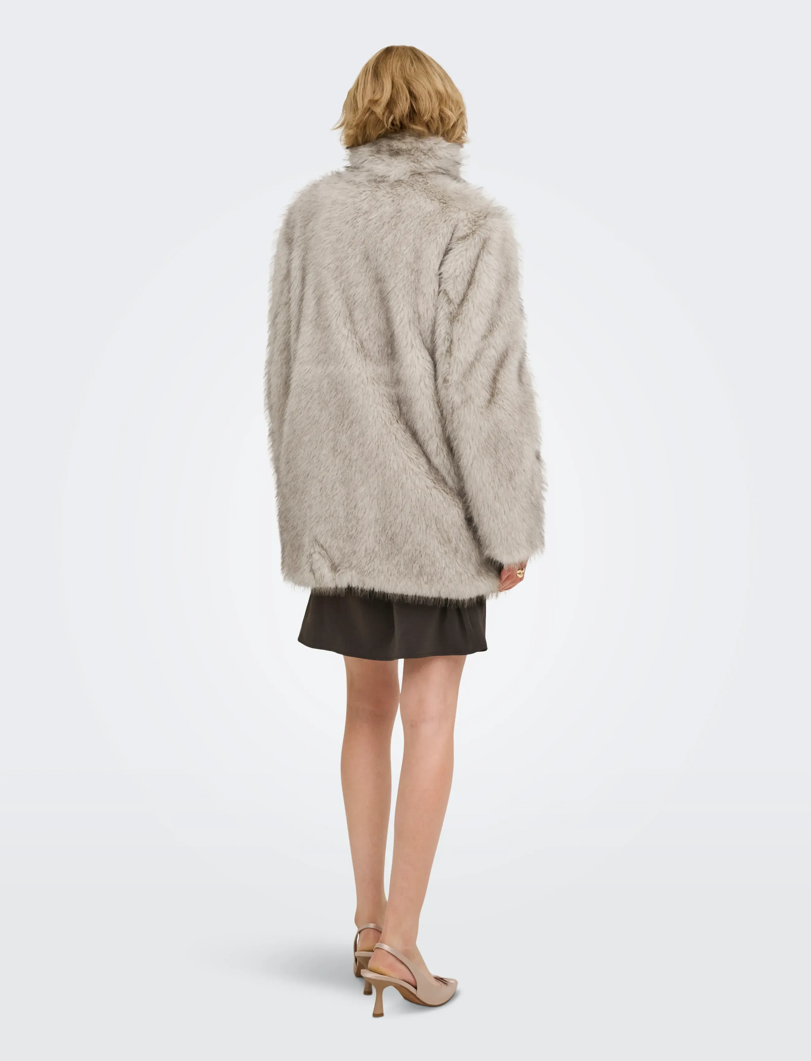 ONLY - ONLDAWN FUR COAT CC OTW - faux fur - satellite - 3