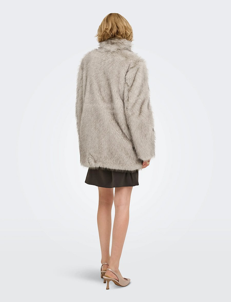 ONLY - ONLDAWN FUR COAT CC OTW - faux fur - satellite - 3