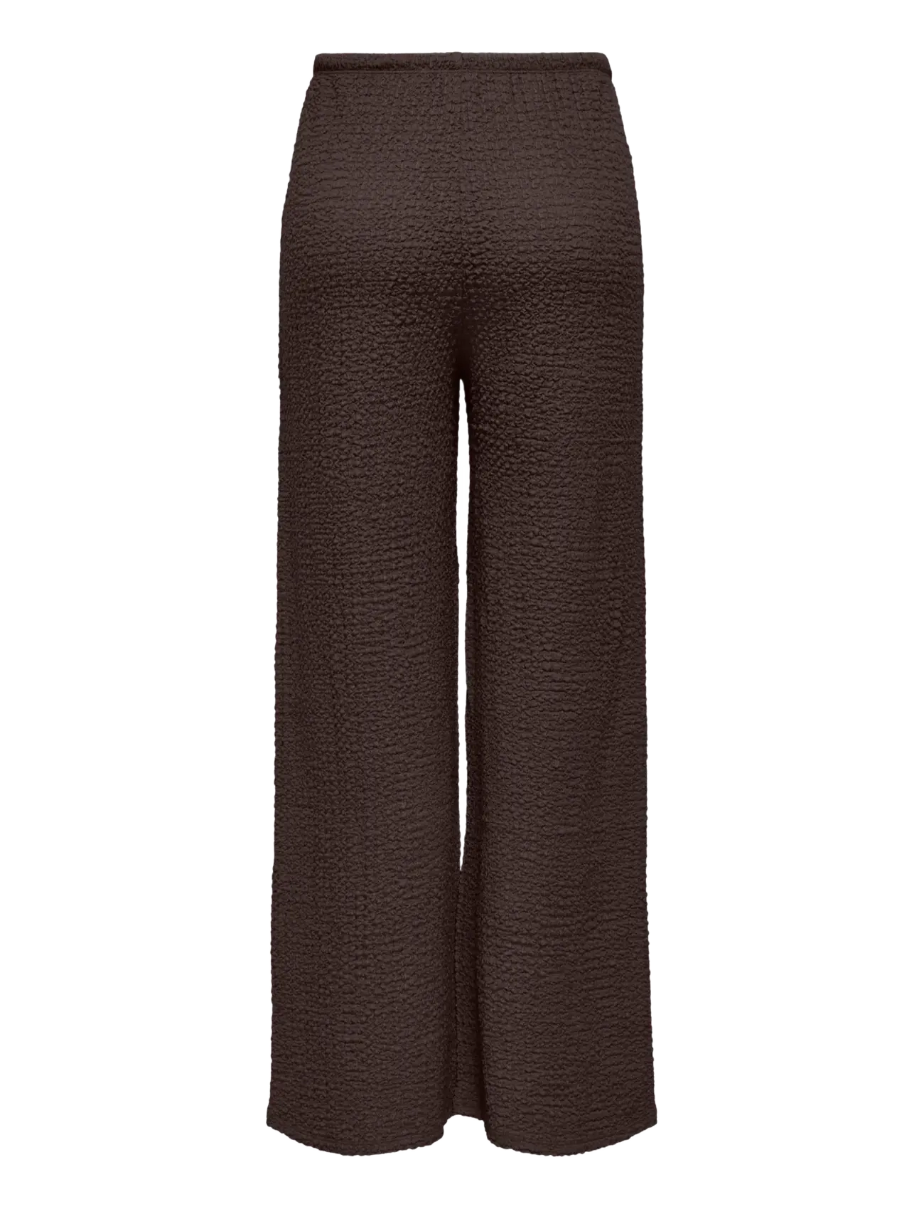 ONLY - ONLERIKKA HW WIDE CRINKLE PANT PNT - bukser med brede ben - coffee bean - 1