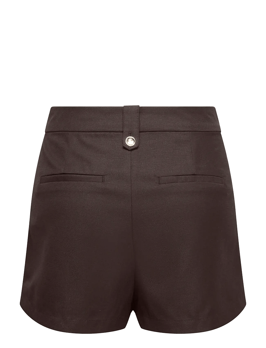 ONLY - ONLBAIA HW LINEN BL SHORTS TLR - casual shorts - coffee bean - 2