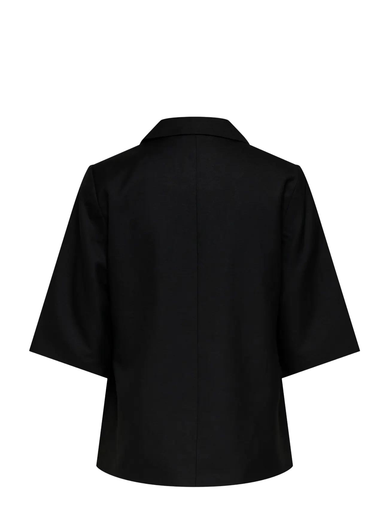 ONLY - ONLBAIA 2/4 LINEN BL BLAZER TLR - single breasted blazers - black - 2