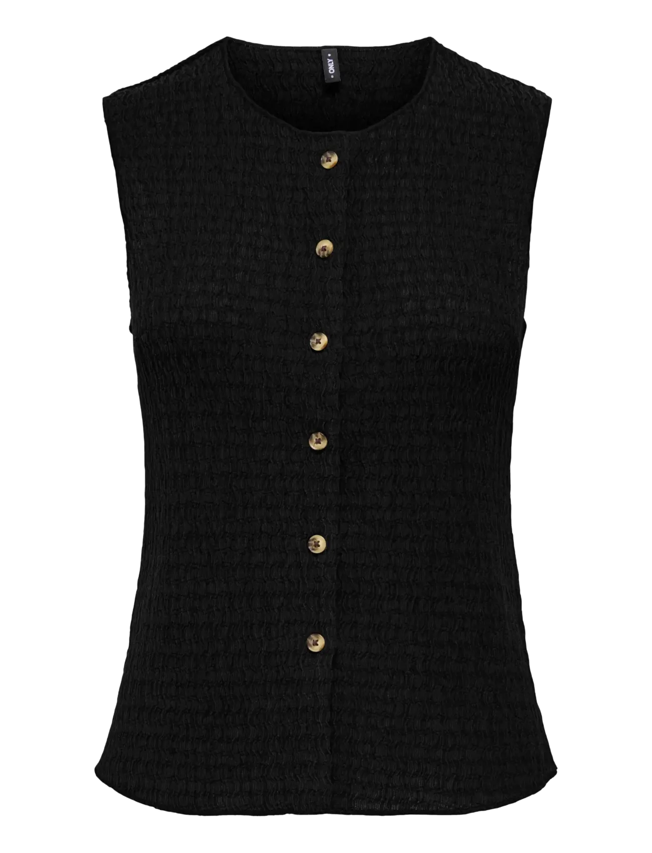 ONLY Onlilse S/L Structure Vest Jrs Noos Schwarz - XS - Damen