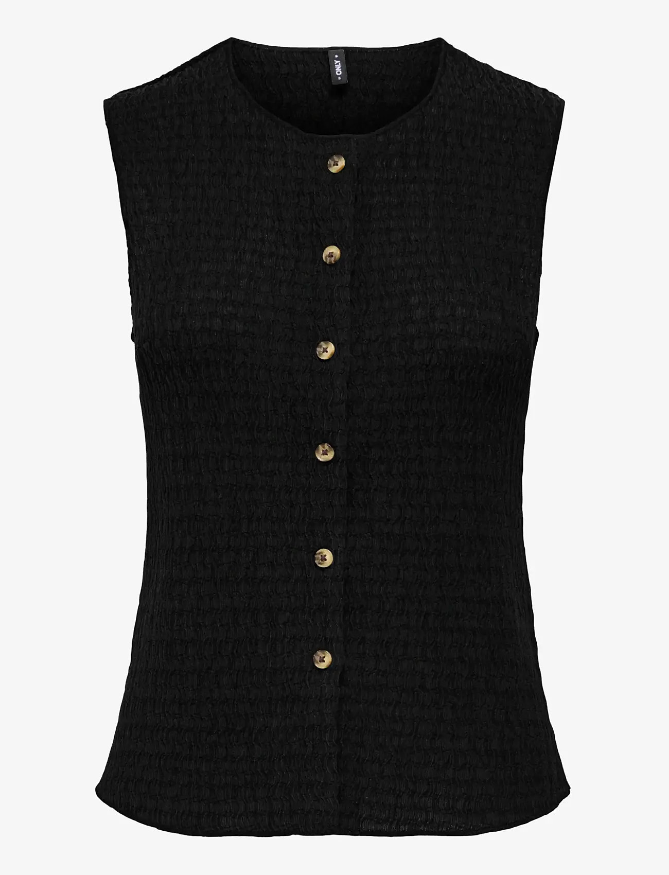 ONLY - ONLILSE S/L STRUCTURE VEST JRS NOOS - stickade västar - black - 1