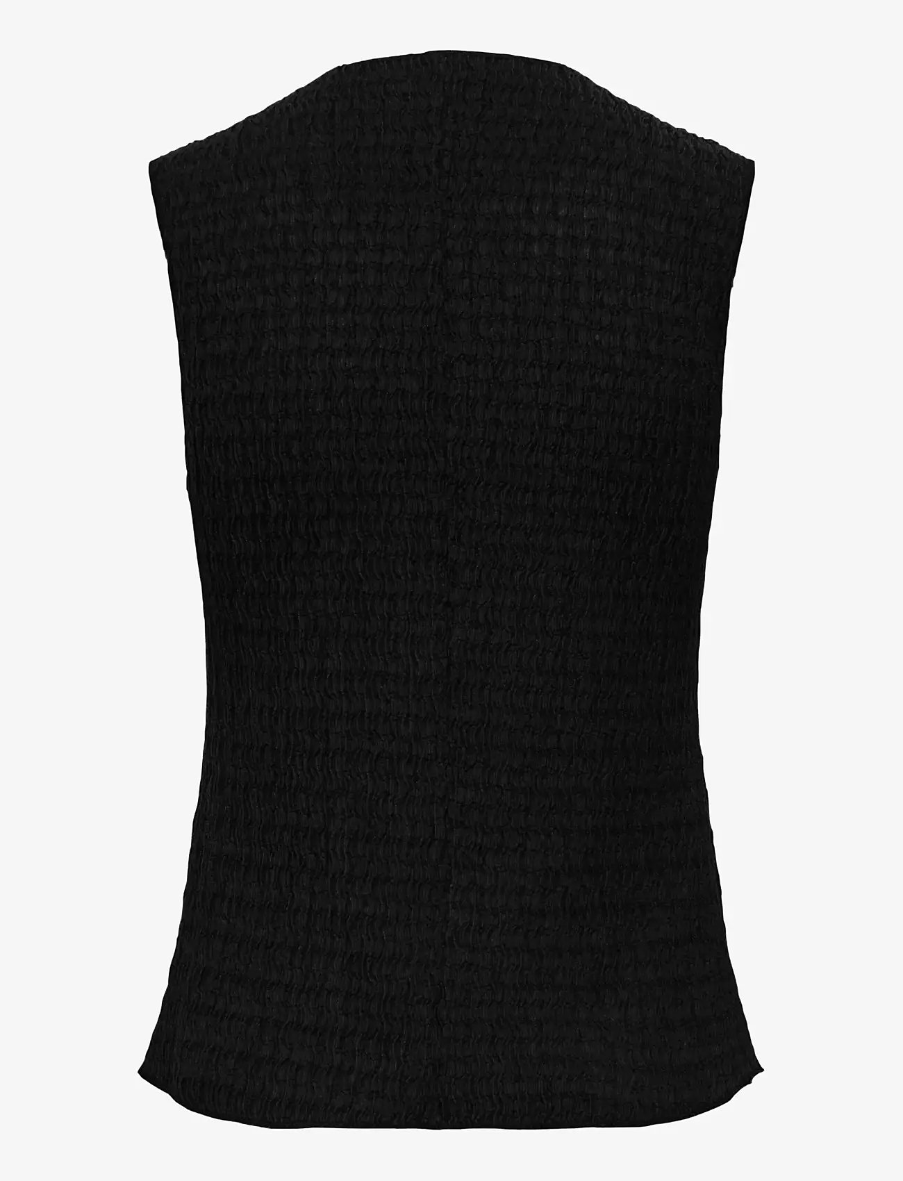 ONLY - ONLILSE S/L STRUCTURE VEST JRS NOOS - stickade västar - black - 2