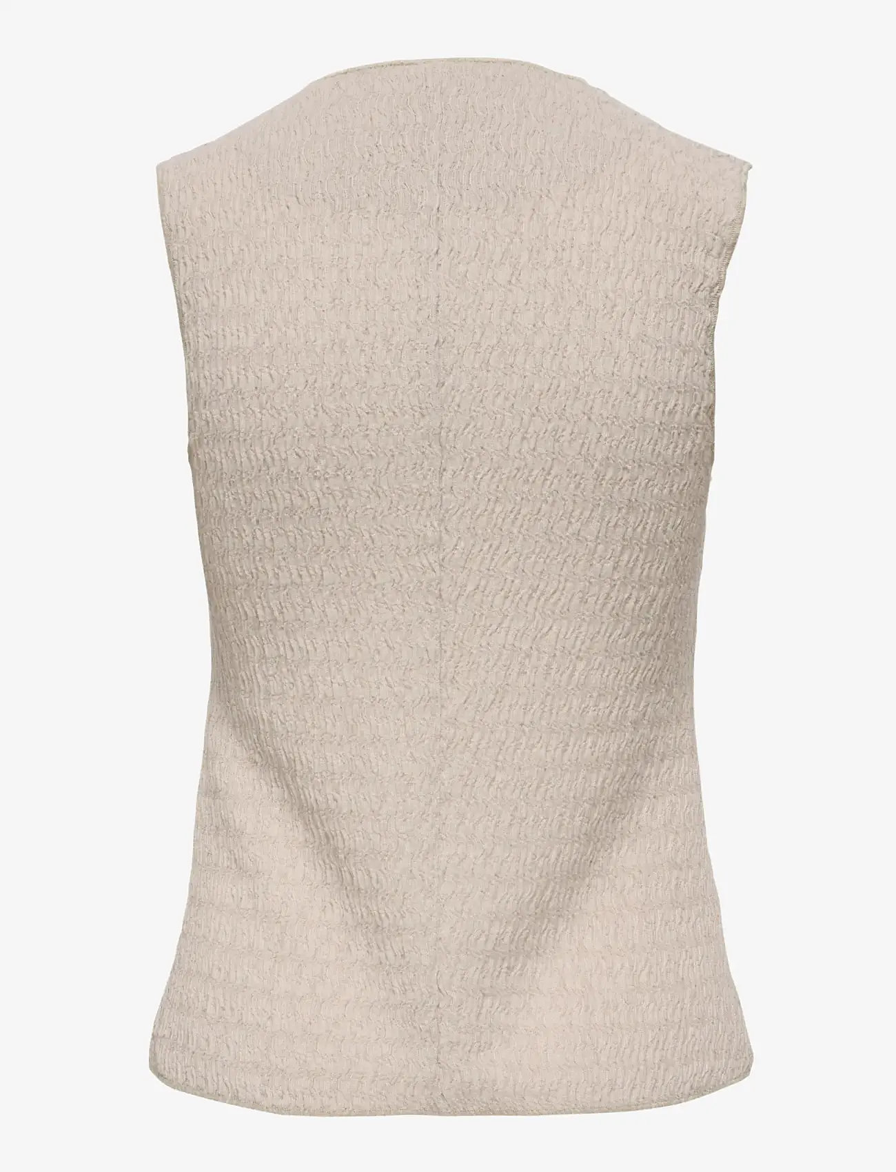 ONLY - ONLILSE S/L STRUCTURE VEST JRS NOOS - knitted vests - silver lining - 2