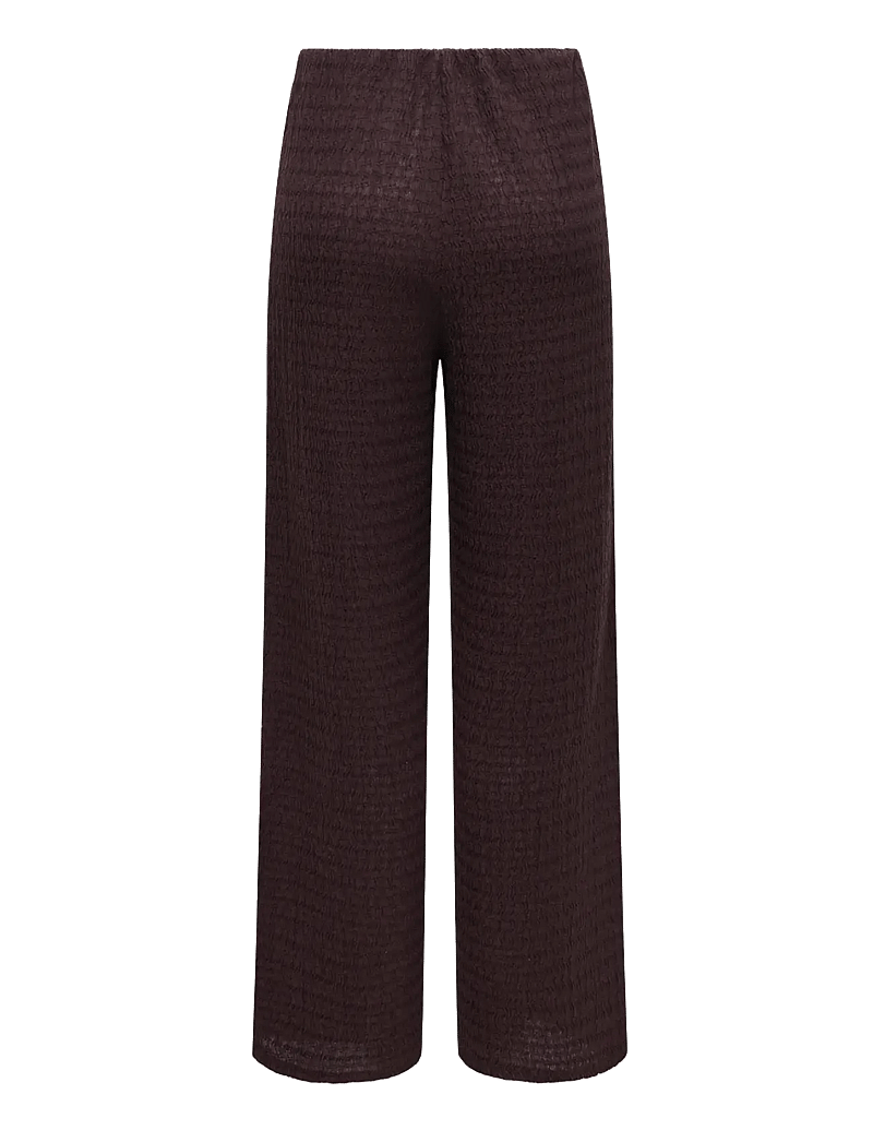 ONLY - ONLILSE PANT STRUCTURE JRS NOOS - hosen mit weitem bein - deep mahogany - 2