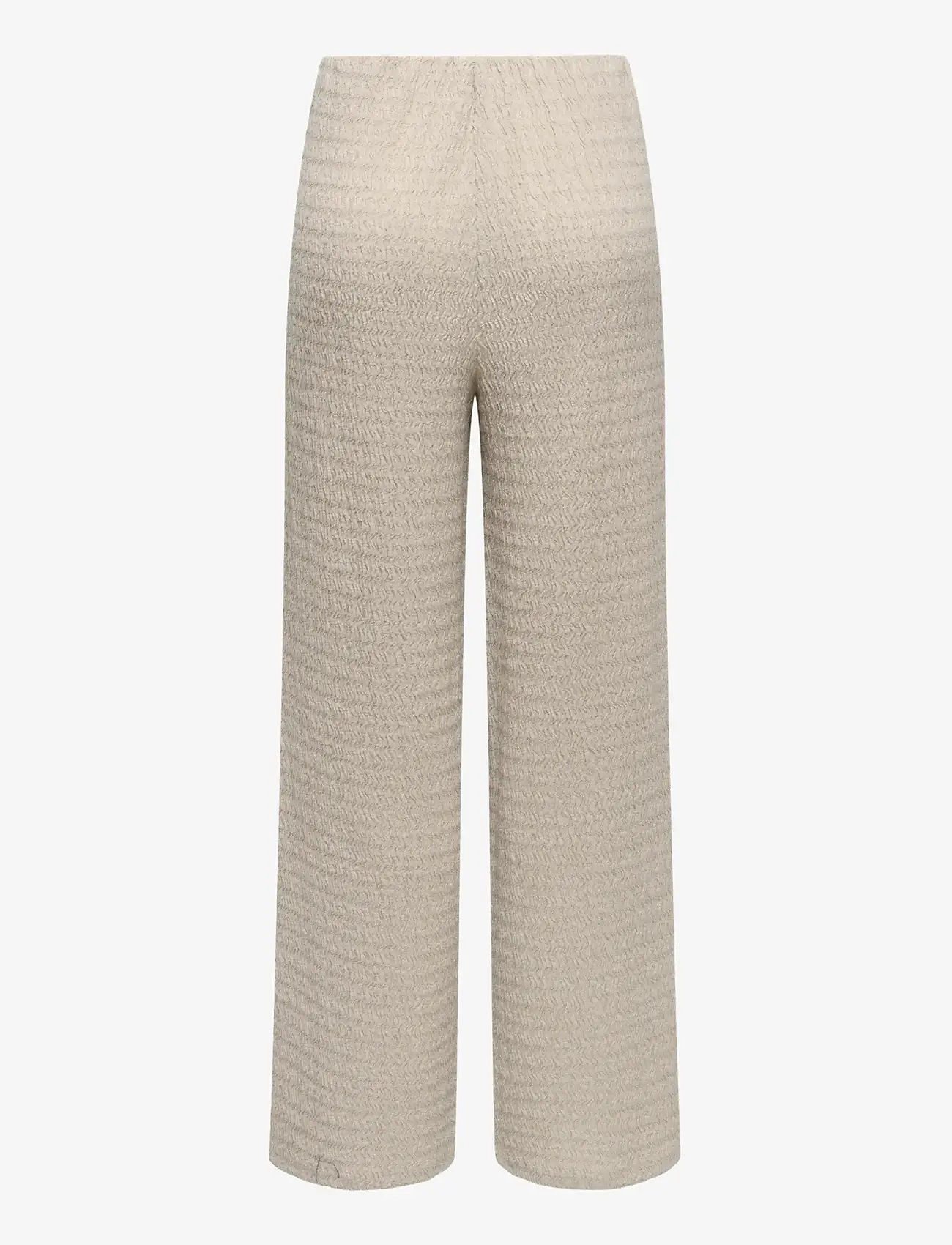 ONLY - ONLILSE PANT STRUCTURE JRS NOOS - bukser med brede ben - silver lining - 2