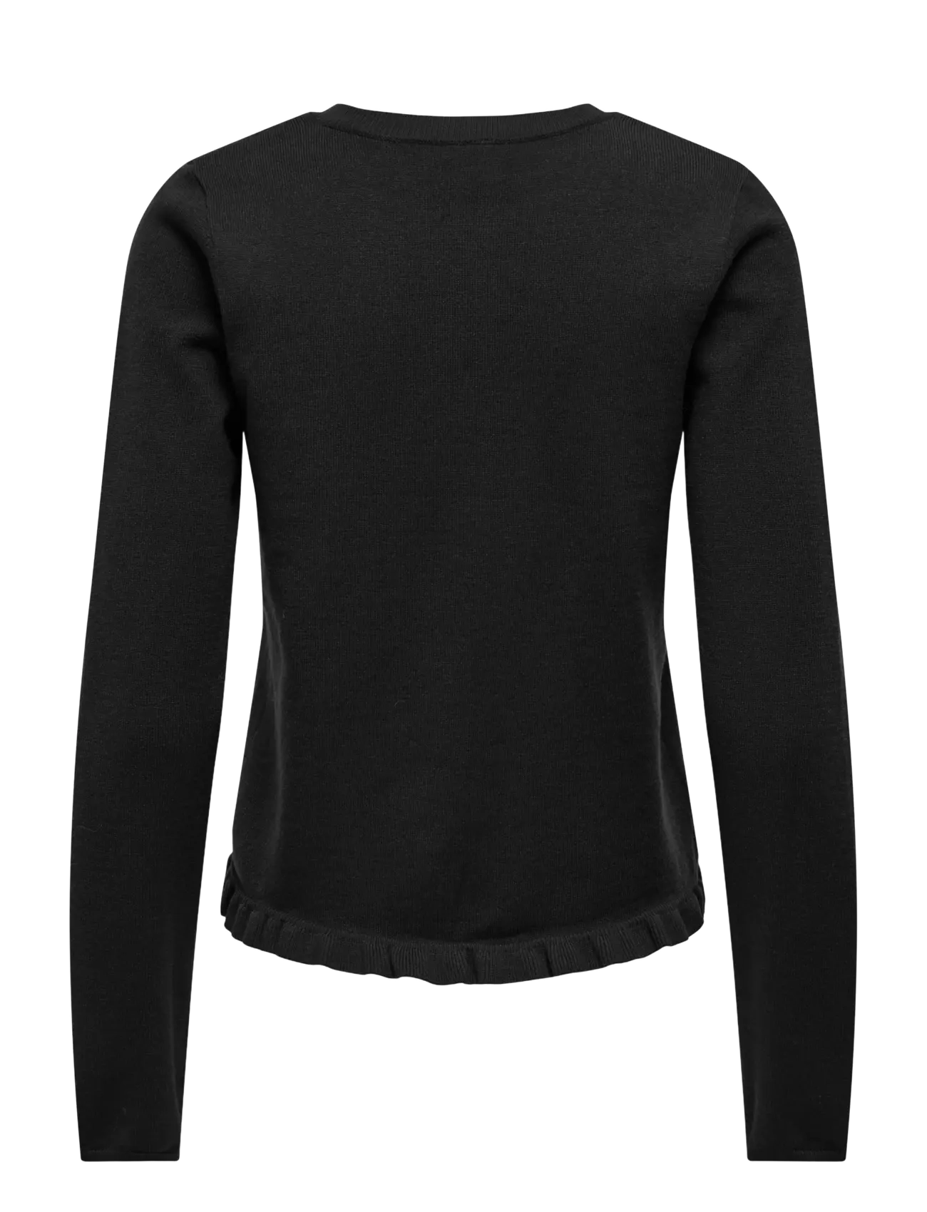 ONLY - ONLCINDEREL LS O-NECK FRILL CARDI CC KNT - koftor - black - 1