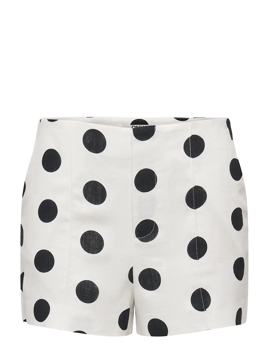 ONLY - ONLVIESTA HW LINEN BL SHORTS TLR - casual shorts - cloud dancer - 1