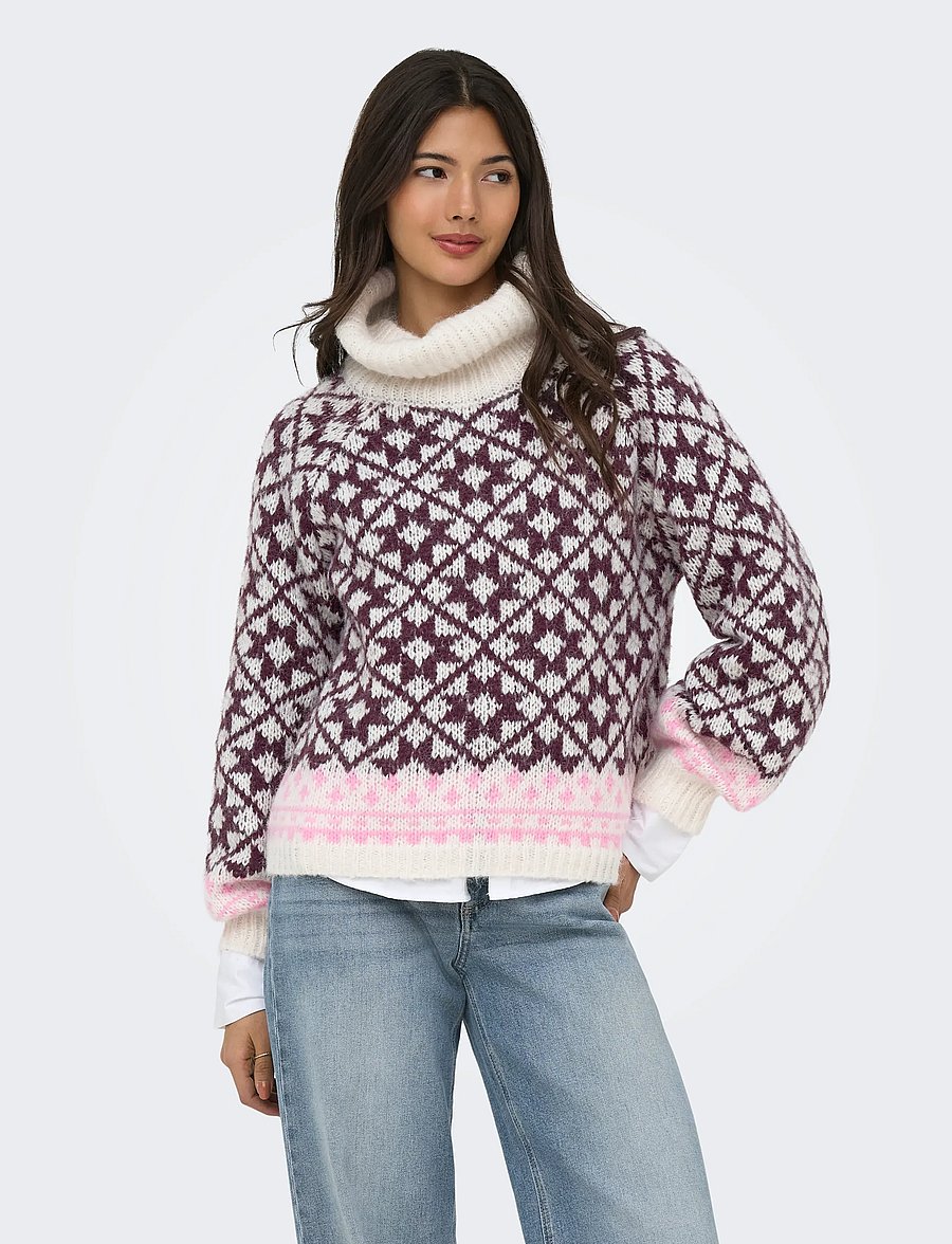 ONLY - ONLCARO LS ROLLNECK CC KNT - birch - 0