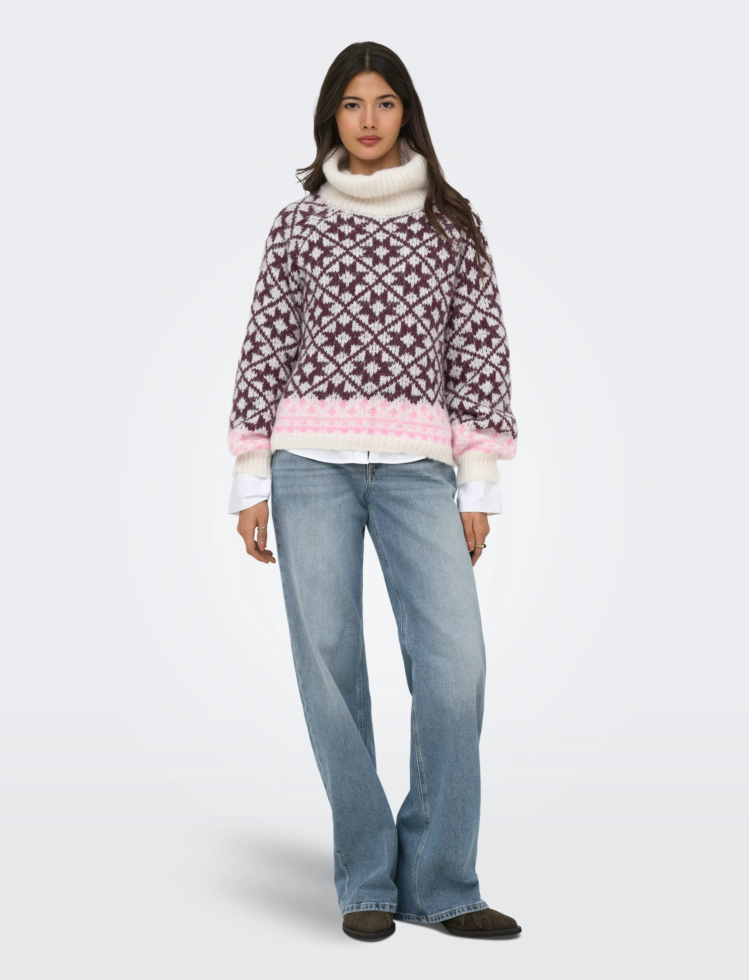 ONLY - ONLCARO LS ROLLNECK CC KNT - birch - 4
