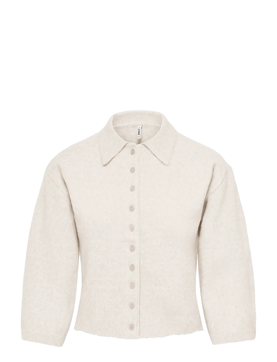ONLY - ONLMACEY 3/4 POLO CARDIGAN NCA KNT - koftor - birch - 0
