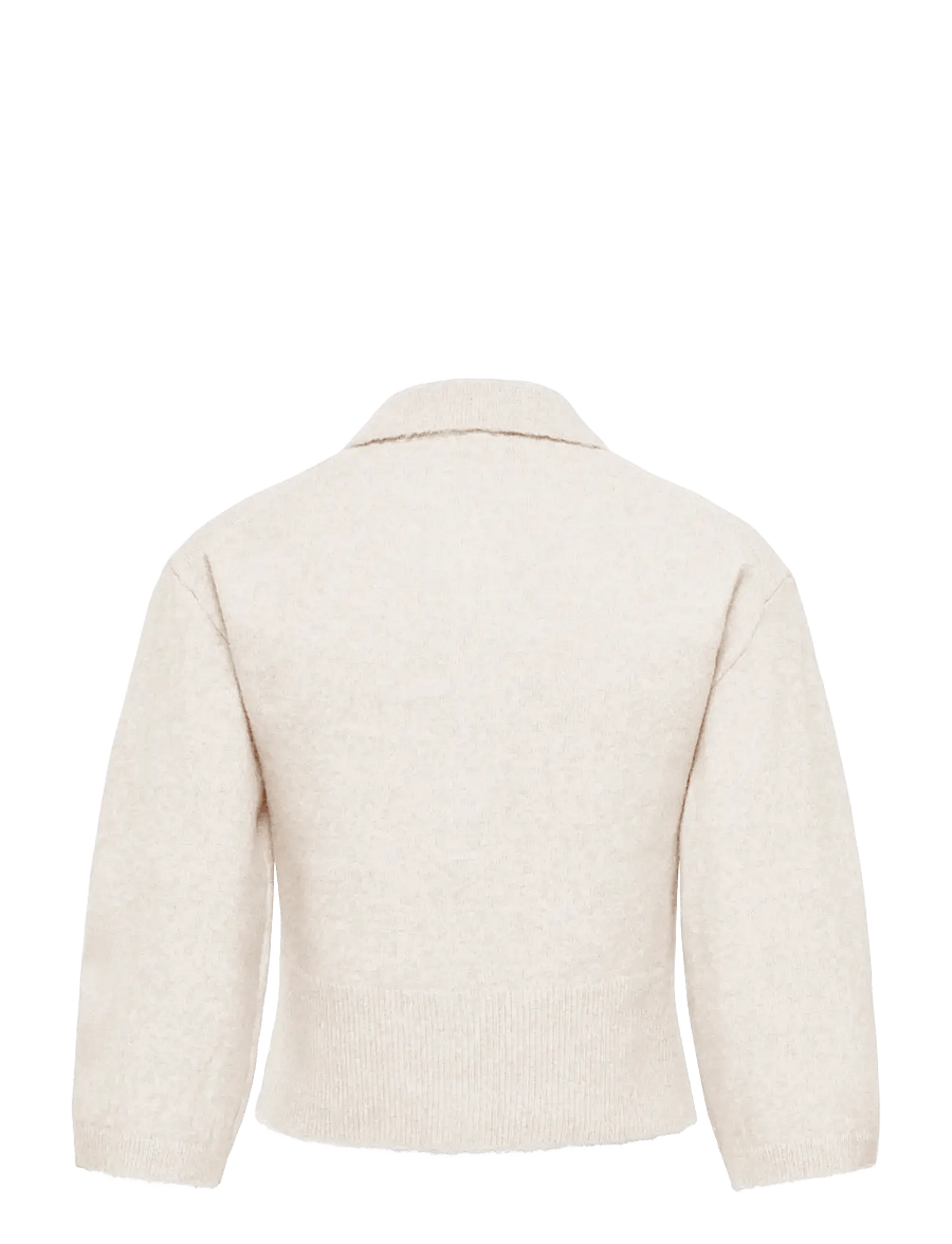 ONLY - ONLMACEY 3/4 POLO CARDIGAN NCA KNT - koftor - birch - 1