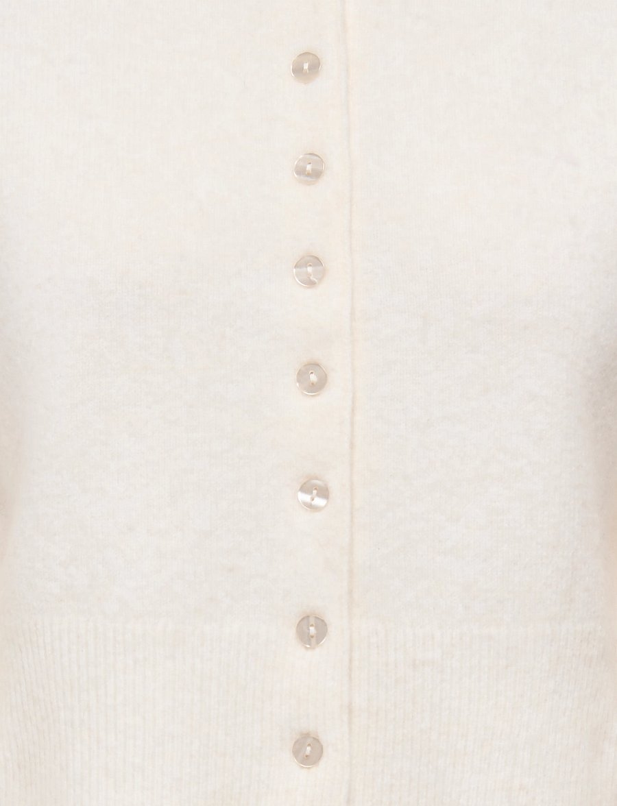 ONLY - ONLMACEY 3/4 POLO CARDIGAN NCA KNT - koftor - birch - 2