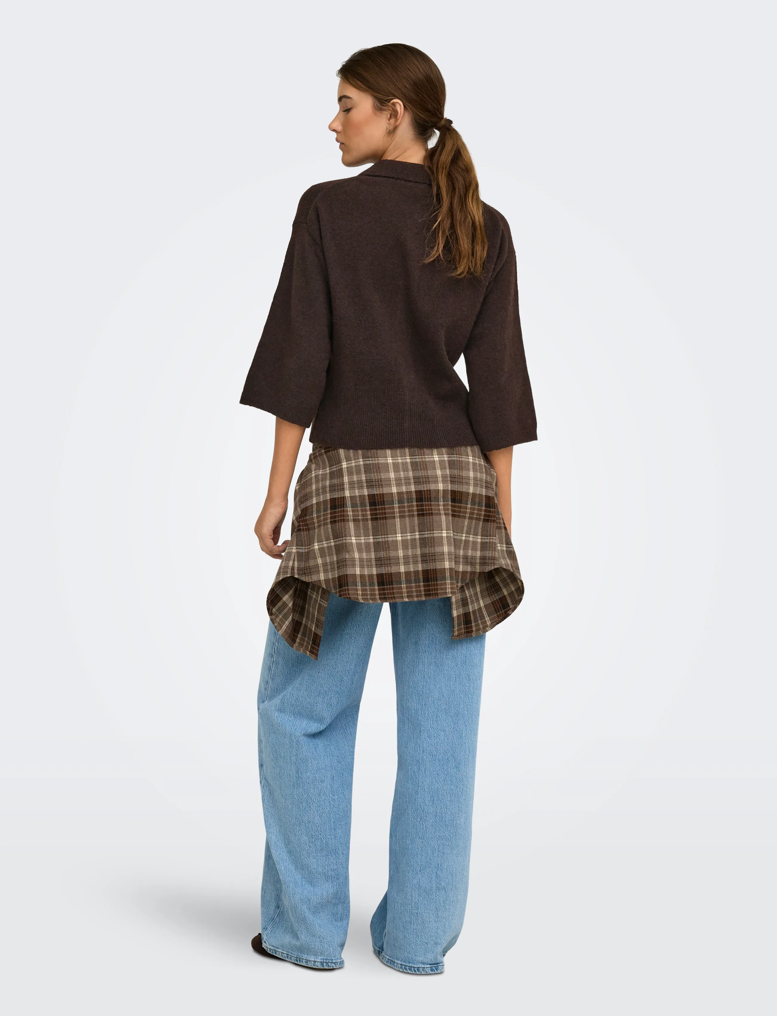 ONLY - ONLMACEY 3/4 POLO CARDIGAN NCA KNT - koftor - coffee bean - 3