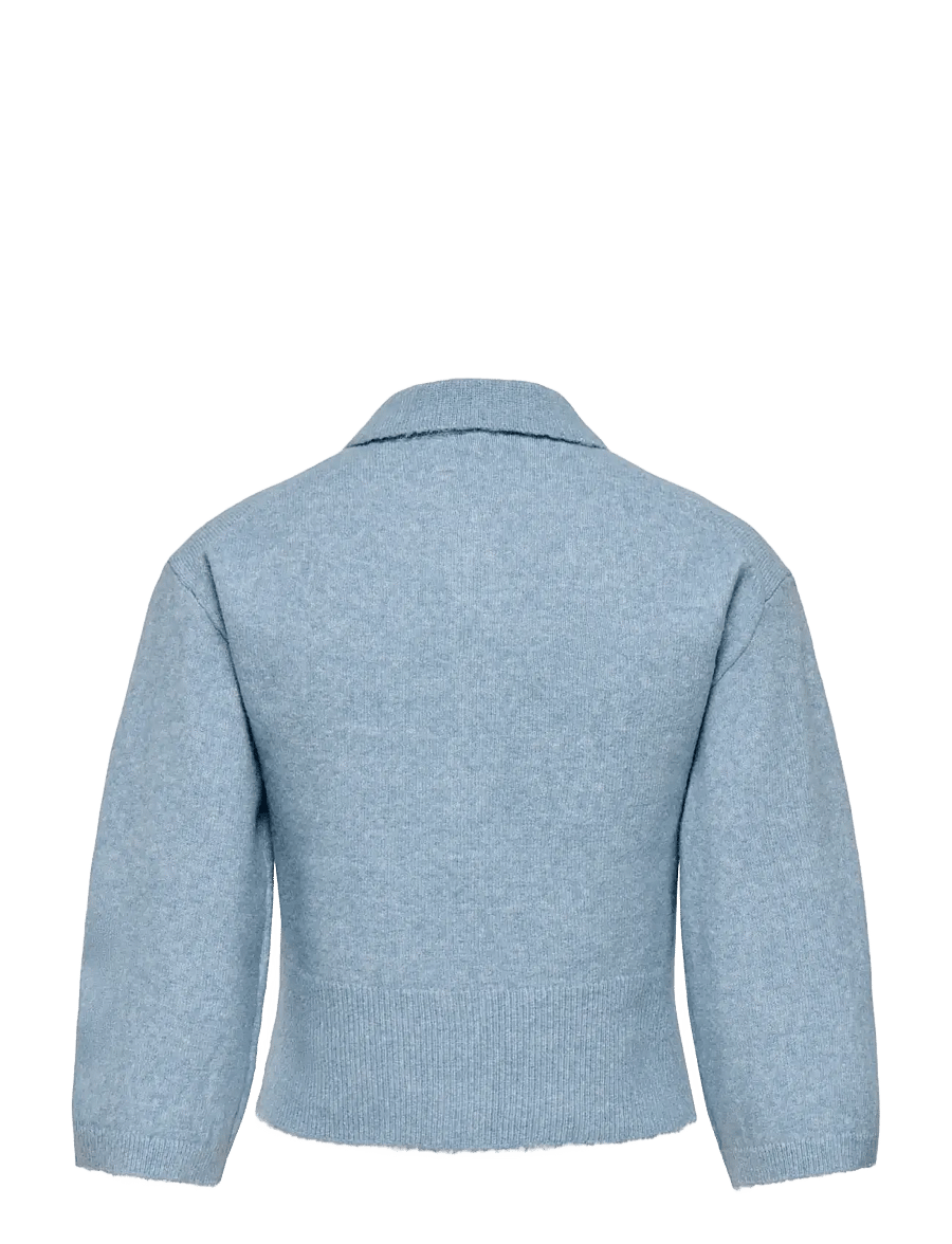 ONLY - ONLMACEY 3/4 POLO CARDIGAN NCA KNT - koftor - dusty blue - 1