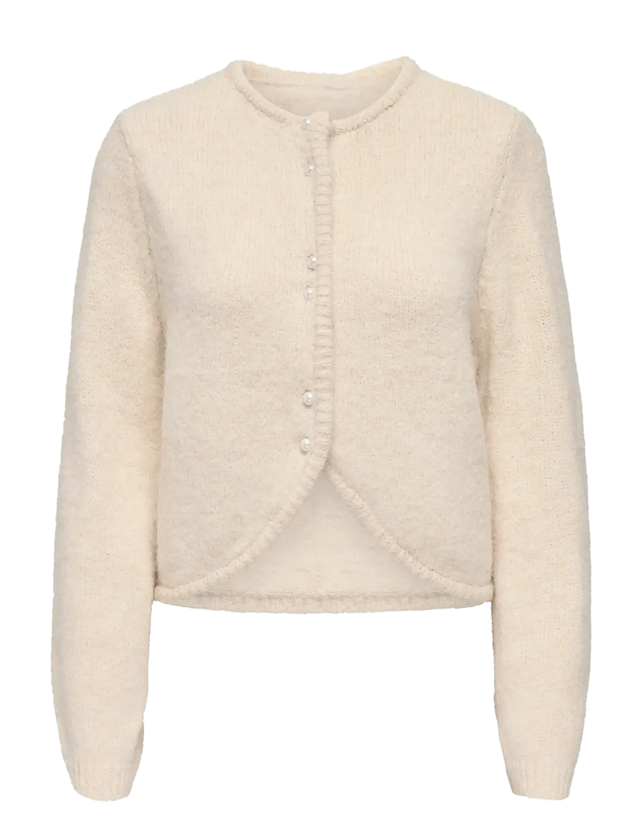 ONLY - ONLZAGGIE LS BUTTON CARDI CC KNT - koftor - birch - 1