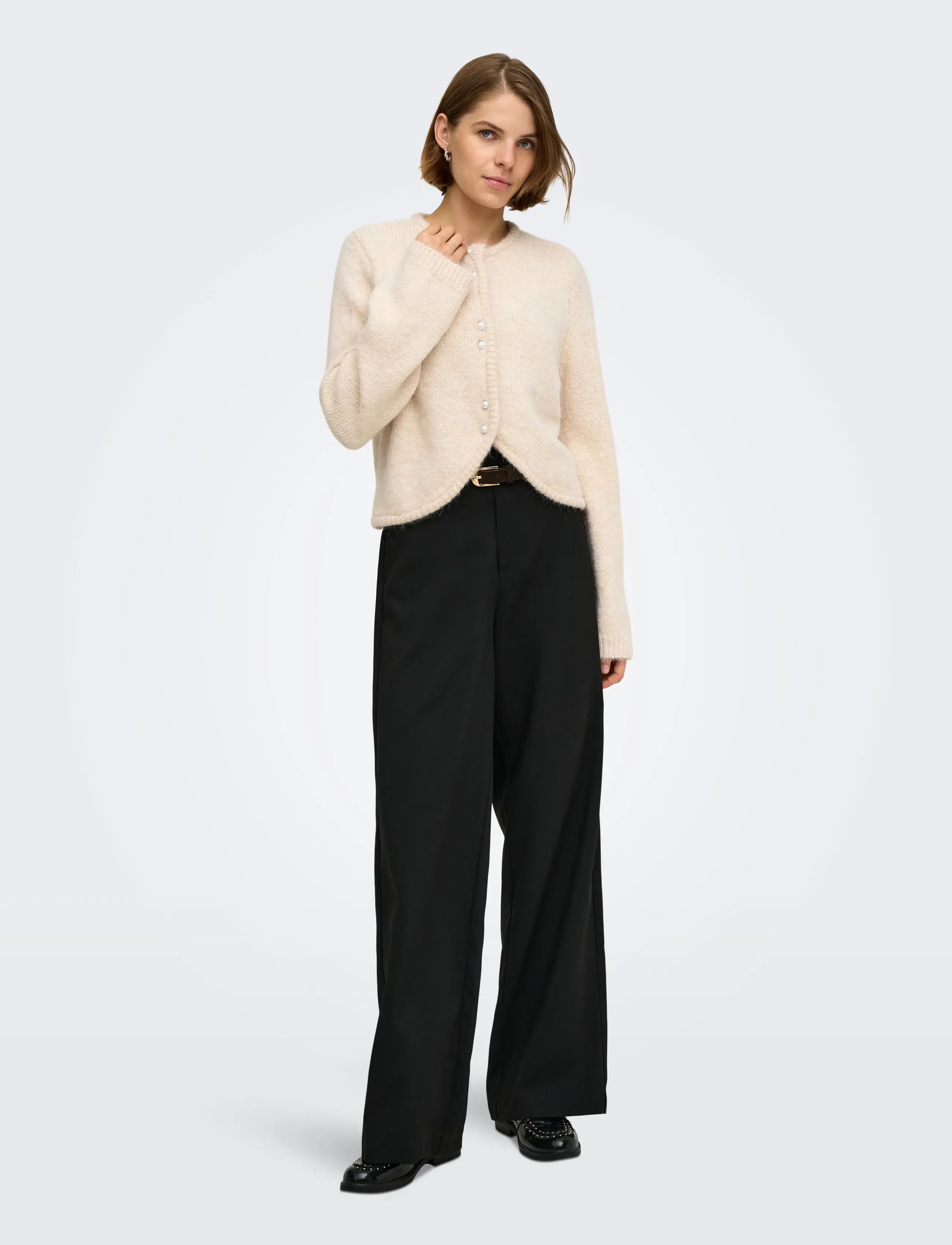 ONLY - ONLZAGGIE LS BUTTON CARDI CC KNT - koftor - birch - 4
