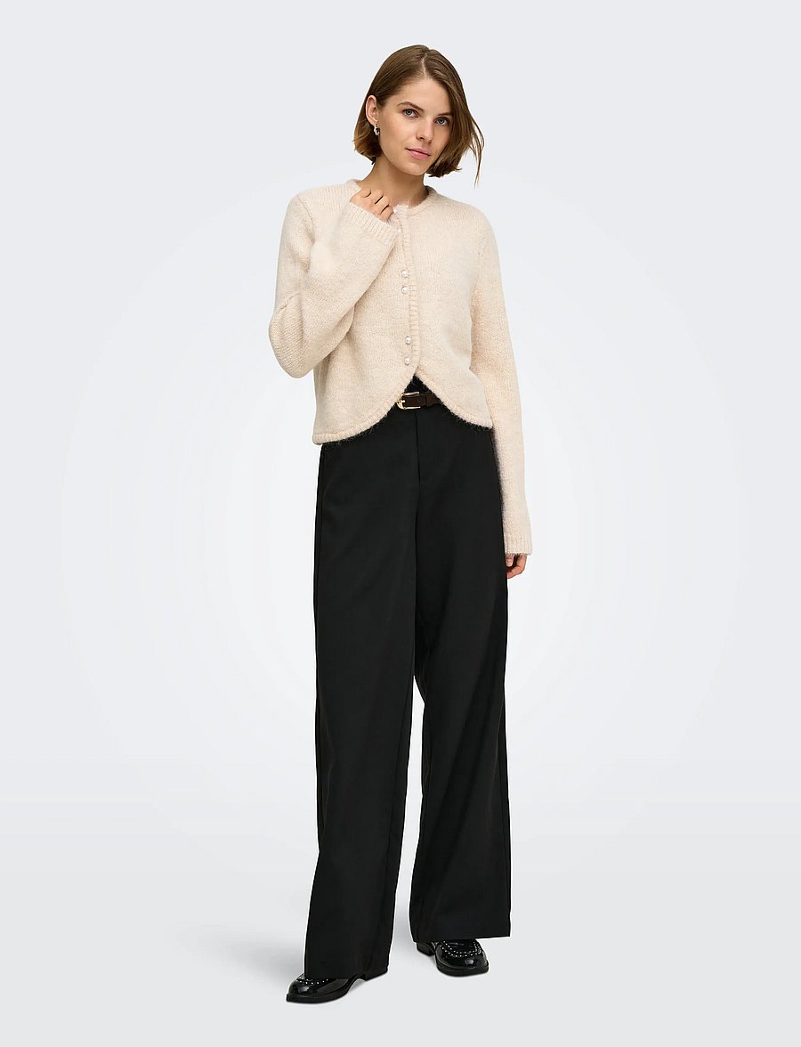 ONLY - ONLZAGGIE LS BUTTON CARDI CC KNT - koftor - birch - 4