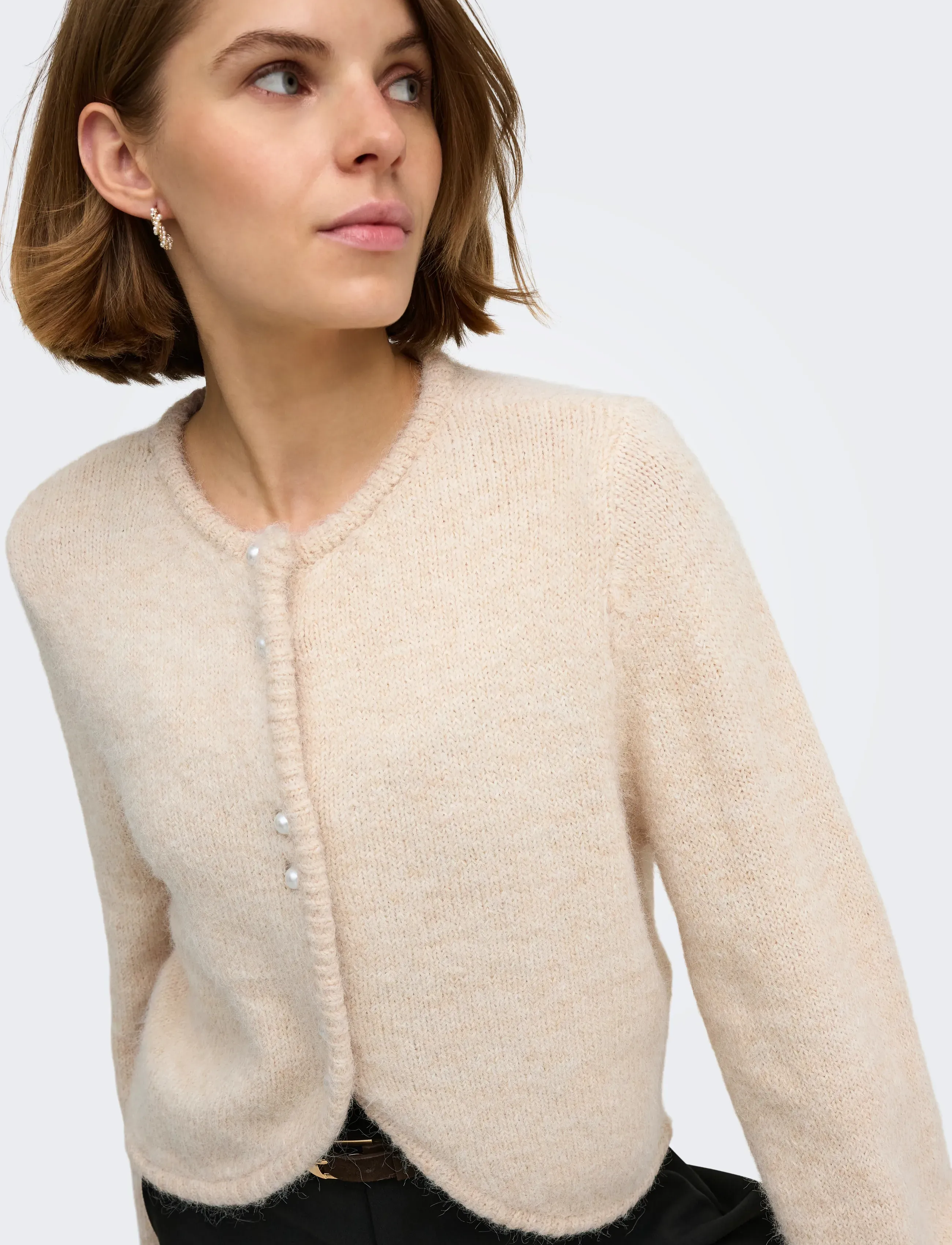 ONLY - ONLZAGGIE LS BUTTON CARDI CC KNT - koftor - birch - 5