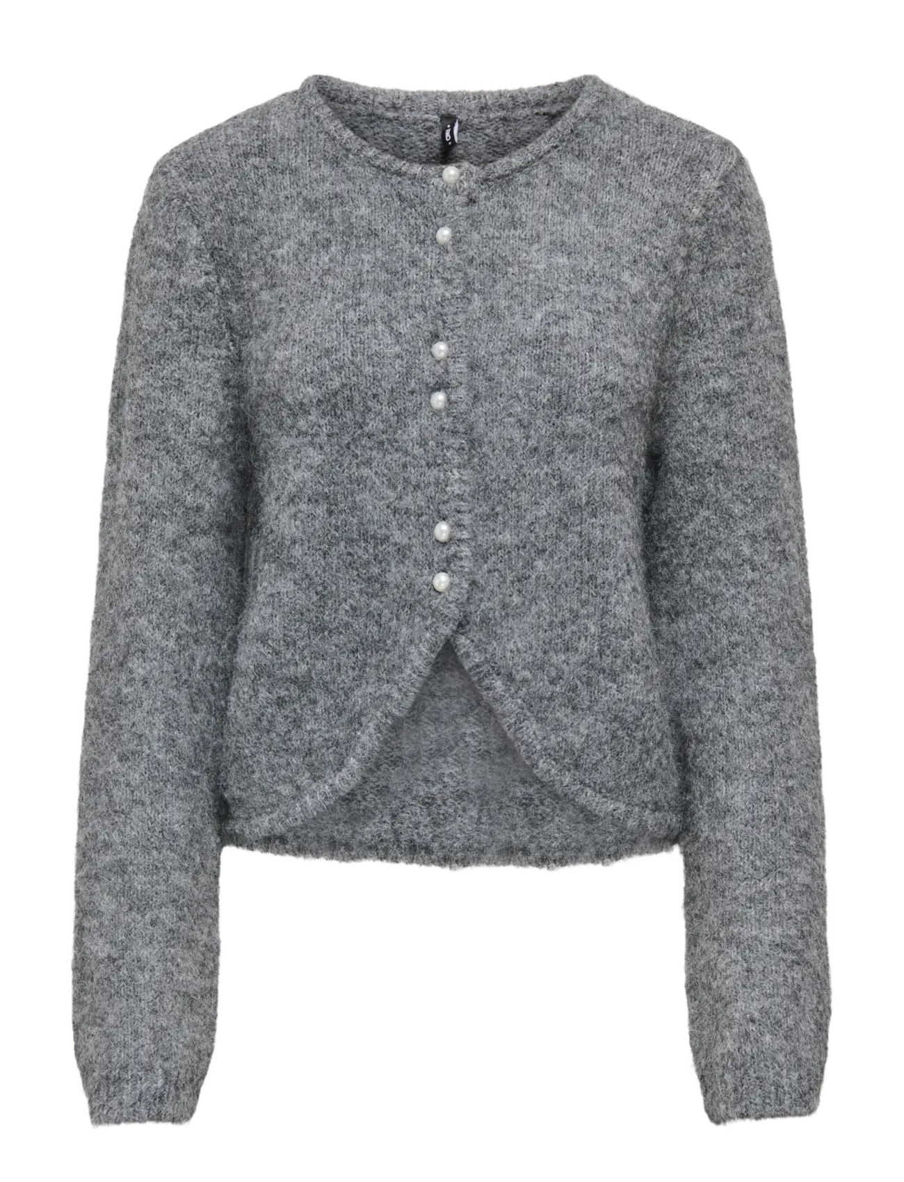 ONLY ONLZAGGIE LS BUTTON CARDI CC KNT - Strickjacken - DARK GREY MELANGE / grey