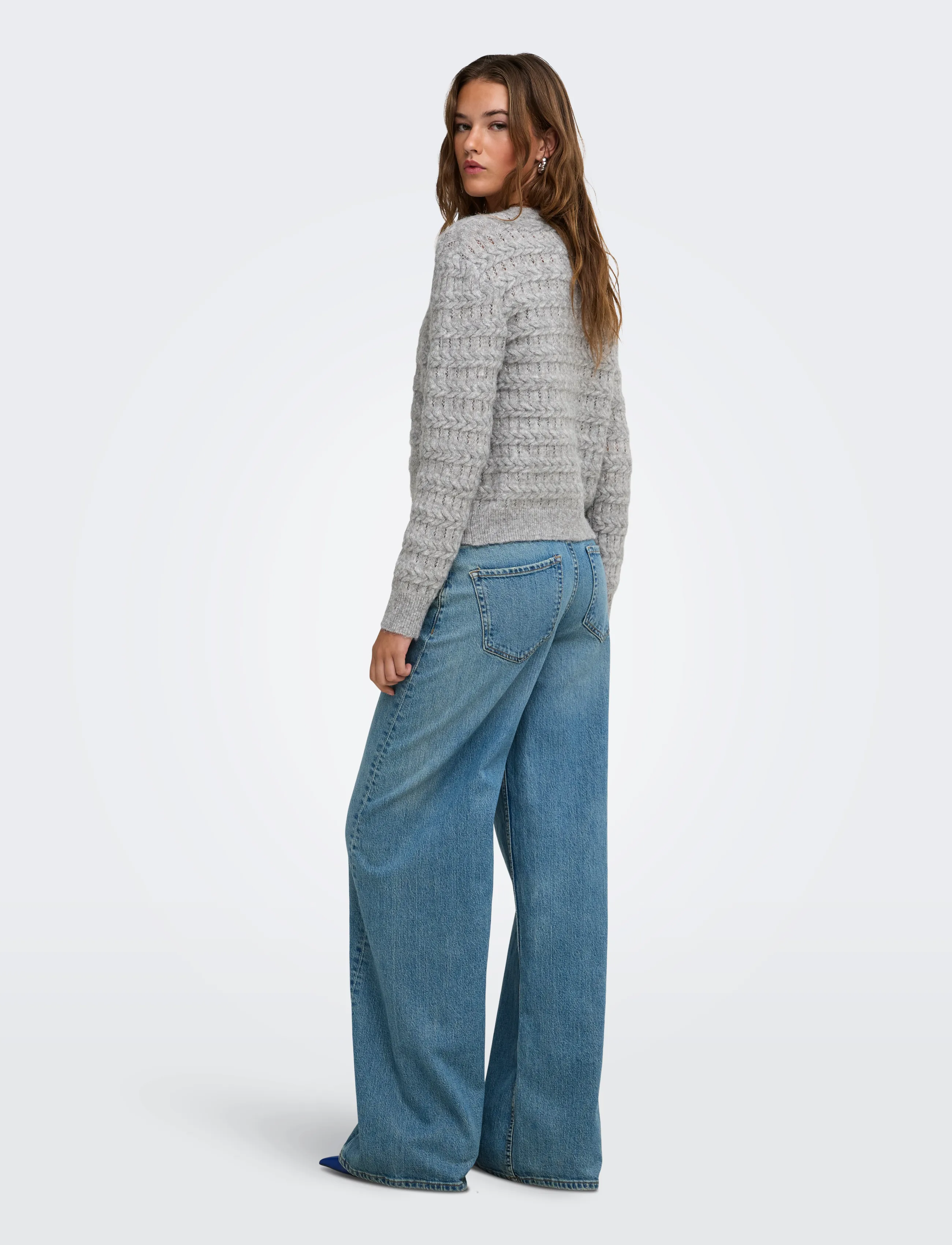 ONLY - ONLCABALA LS CABEL CARDIGAN CC KNT - herbstliche kleidung - medium grey melange - 3