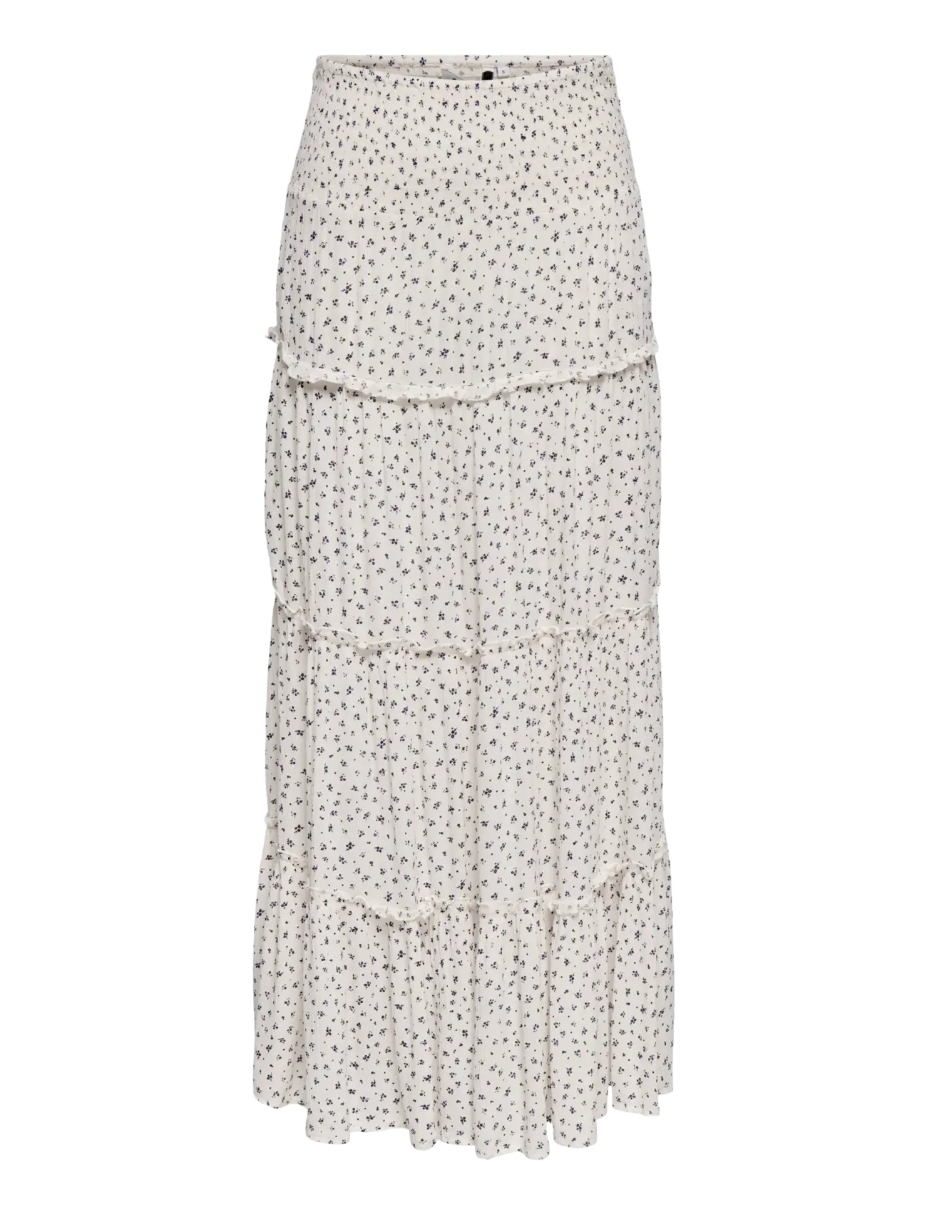 ONLY ONLFERNANDA LIFE LAYRED LONG SKIRT NOOS - Maxi nederdele - CLOUD DANCER / white