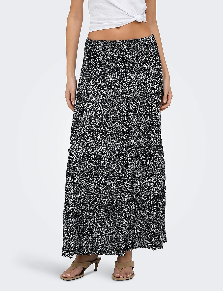 ONLY - ONLFERNANDA LIFE LAYRED LONG SKIRT NOOS - maksiseelikud - night sky - 0