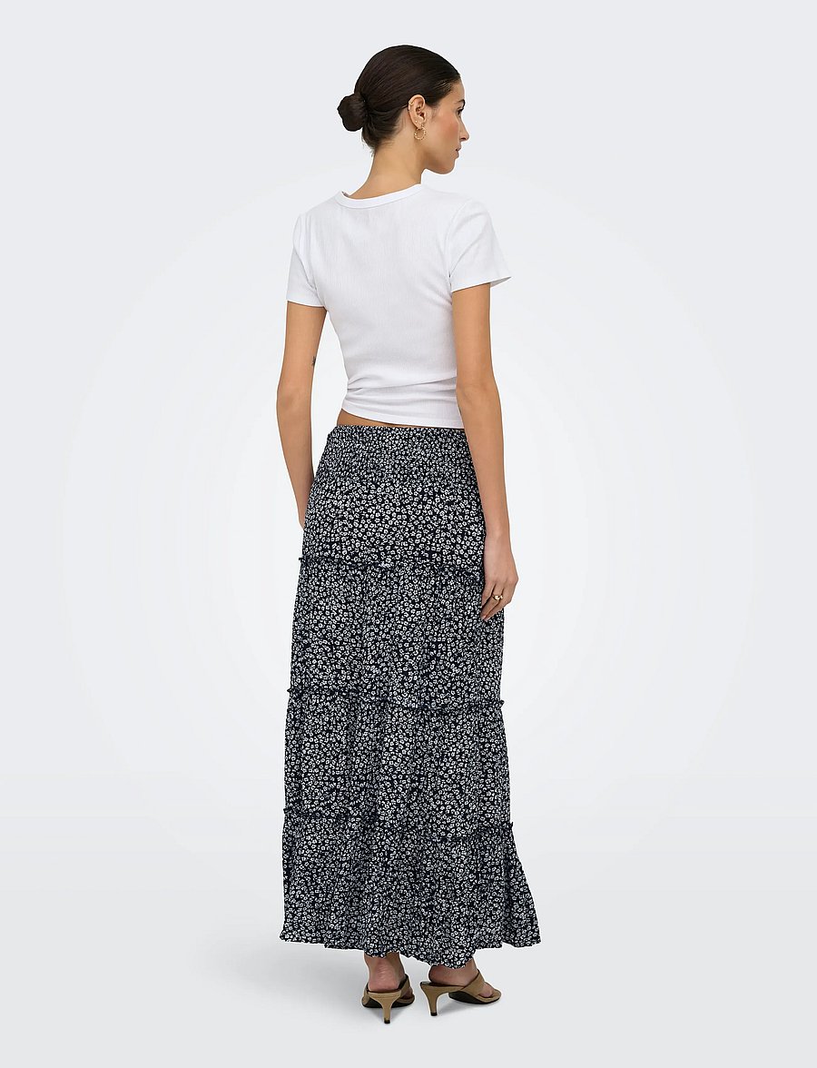 ONLY - ONLFERNANDA LIFE LAYRED LONG SKIRT NOOS - maksiseelikud - night sky - 3