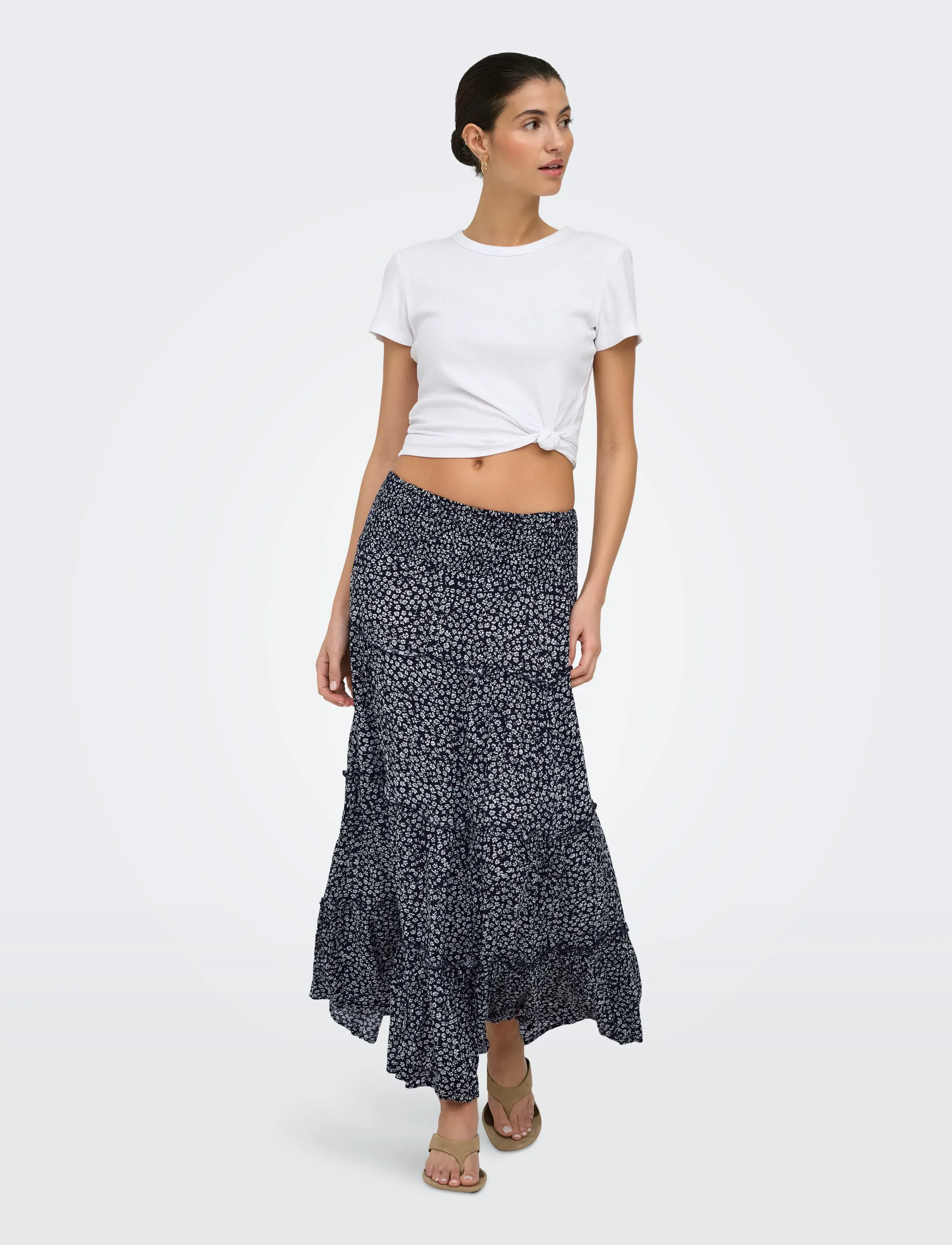 ONLY - ONLFERNANDA LIFE LAYRED LONG SKIRT NOOS - maksiseelikud - night sky - 4