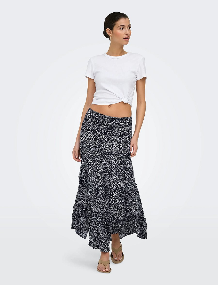 ONLY - ONLFERNANDA LIFE LAYRED LONG SKIRT NOOS - maksiseelikud - night sky - 4