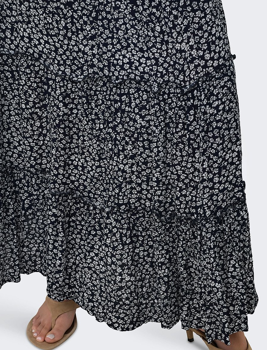 ONLY - ONLFERNANDA LIFE LAYRED LONG SKIRT NOOS - maksiseelikud - night sky - 5