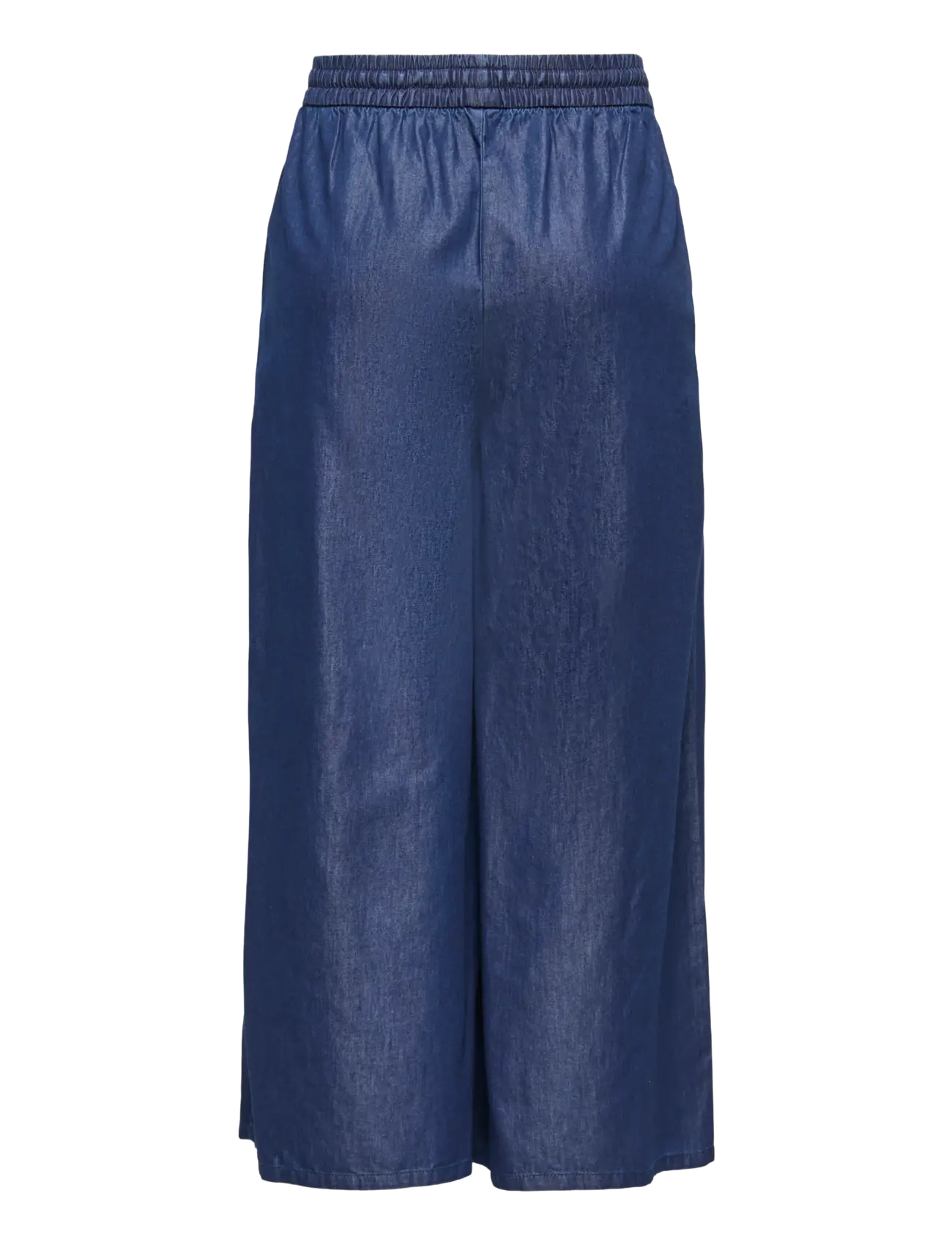 ONLY - ONLBEA BEAD HW WIDE PALAZZO DNM QYT - wide leg jeans - dark blue denim - 2