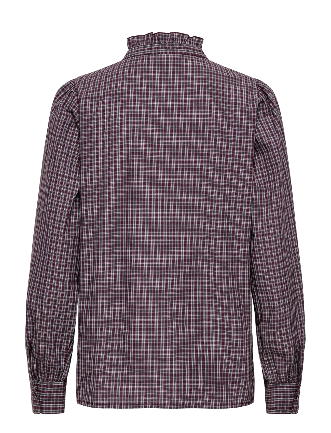 ONLY - ONLFENNA L/S CHECK SHIRT WVN - winetasting - 2