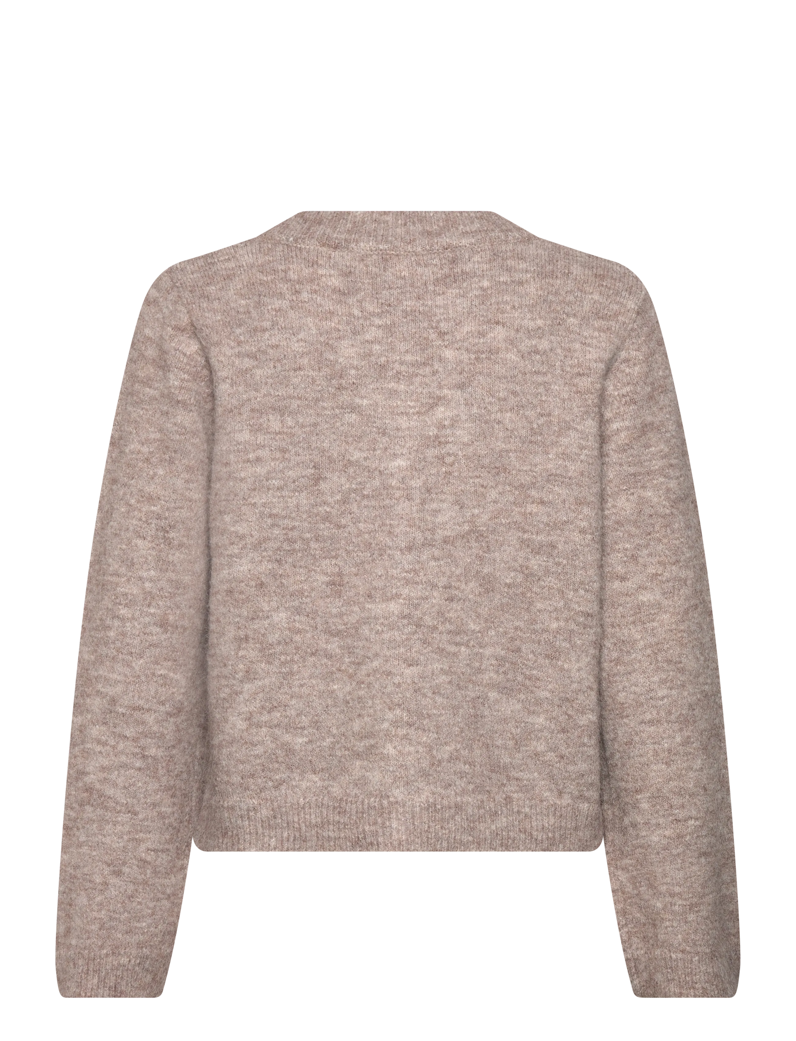 ONLY - ONLMIGGIE LS O-NECK PEARL CARDIGA EX KNT - strickjacken - malt ball - 2