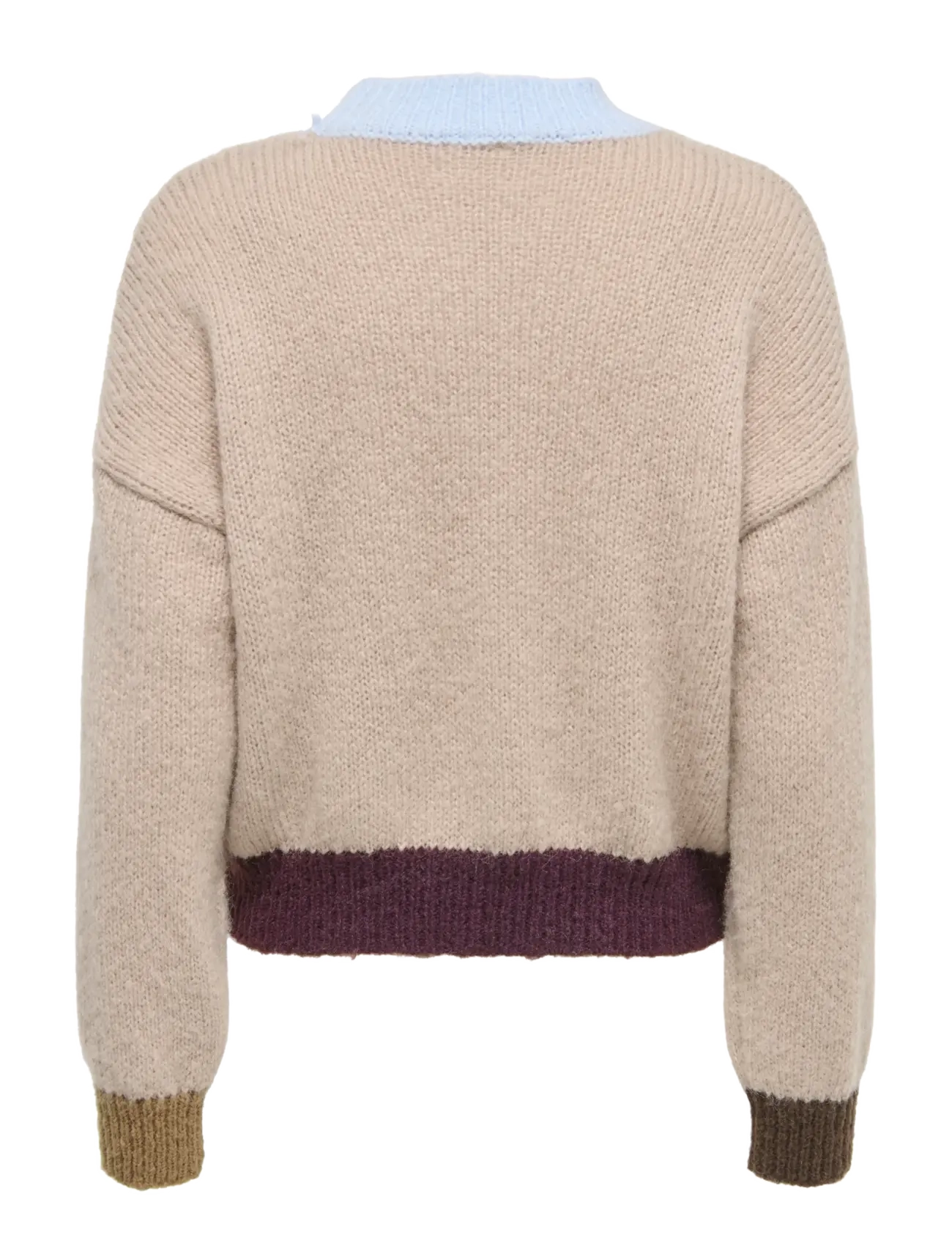 ONLY - ONLOLINA LS CONTRAST HIGHNECK CC KNT - jumpers - cashmere blue - 2