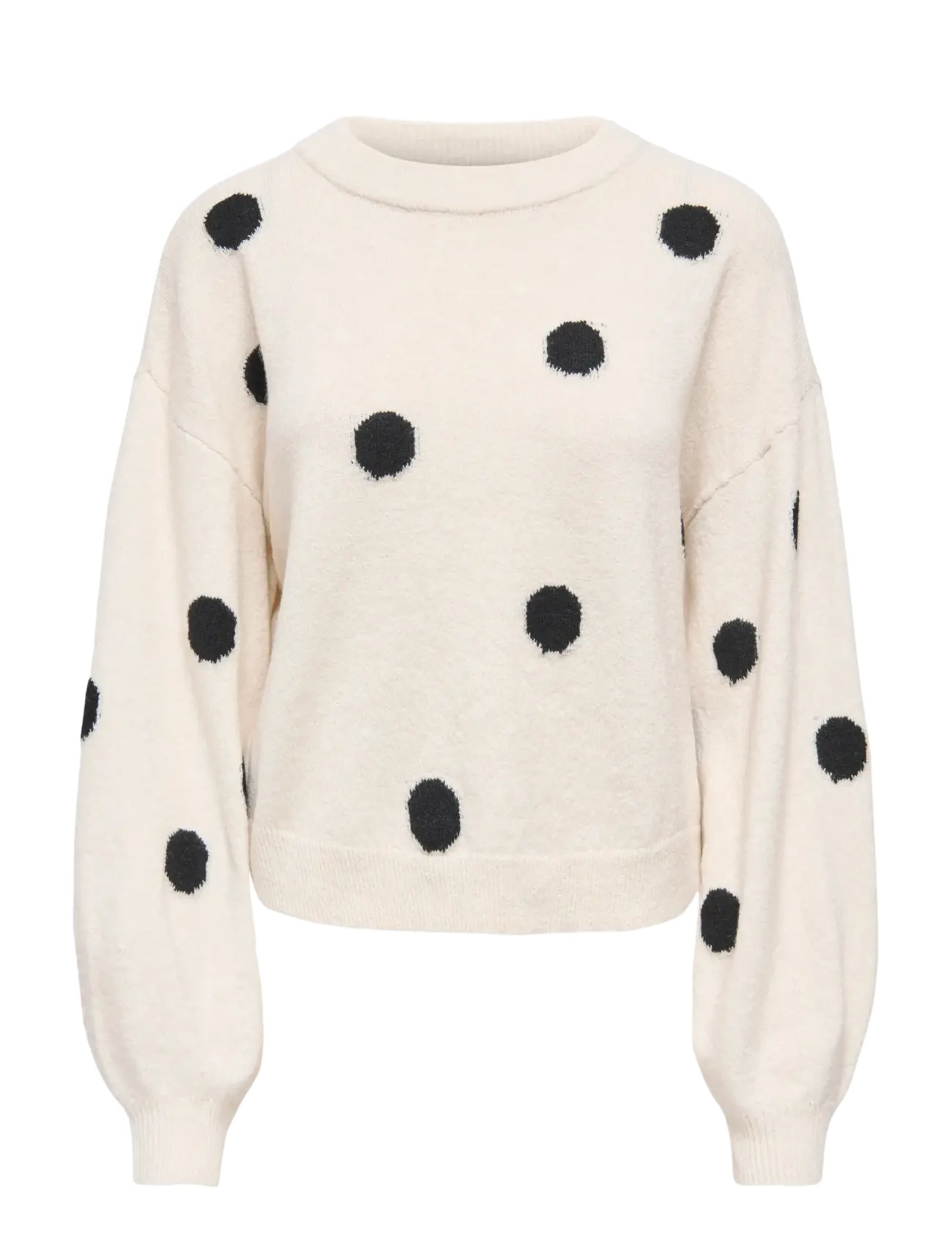 ONLY ONLRICA LS DETAIL O-NECK CC KNT - Knitwear - BIRCH / cream