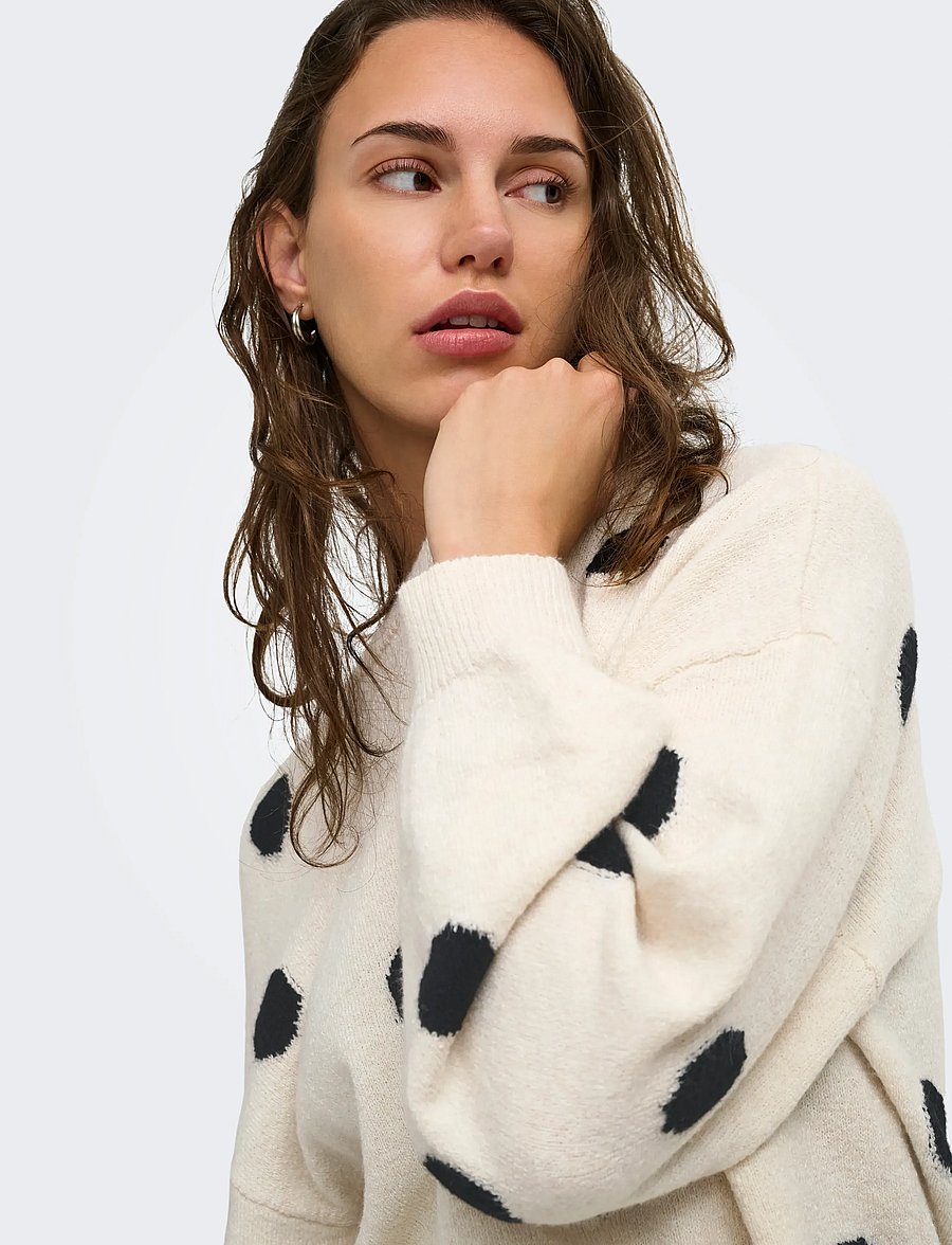 ONLY - ONLRICA LS DETAIL O-NECK CC KNT - pullover - birch - 5