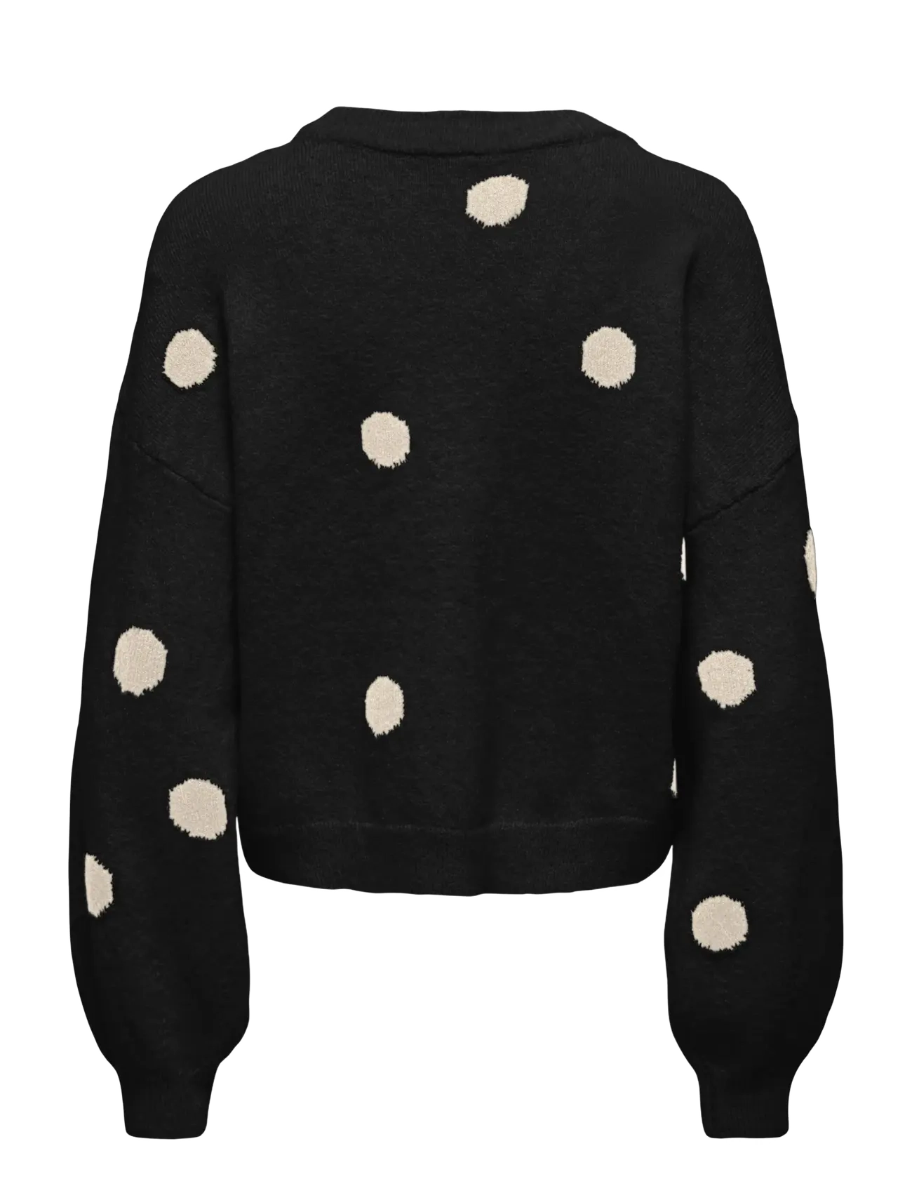 ONLY - ONLRICA LS DETAIL O-NECK CC KNT - stickade tröjor - black - 2