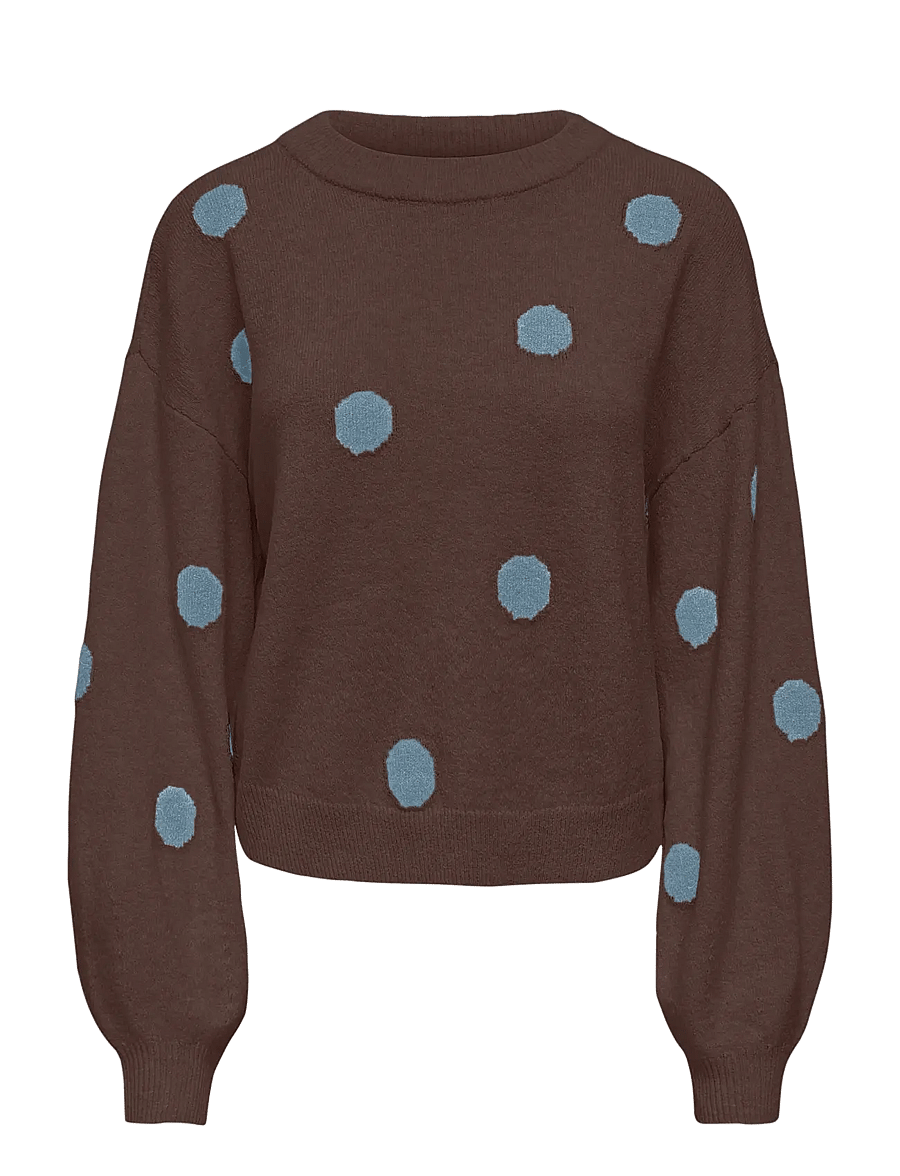 ONLY - ONLRICA LS DETAIL O-NECK CC KNT - bracken - 1