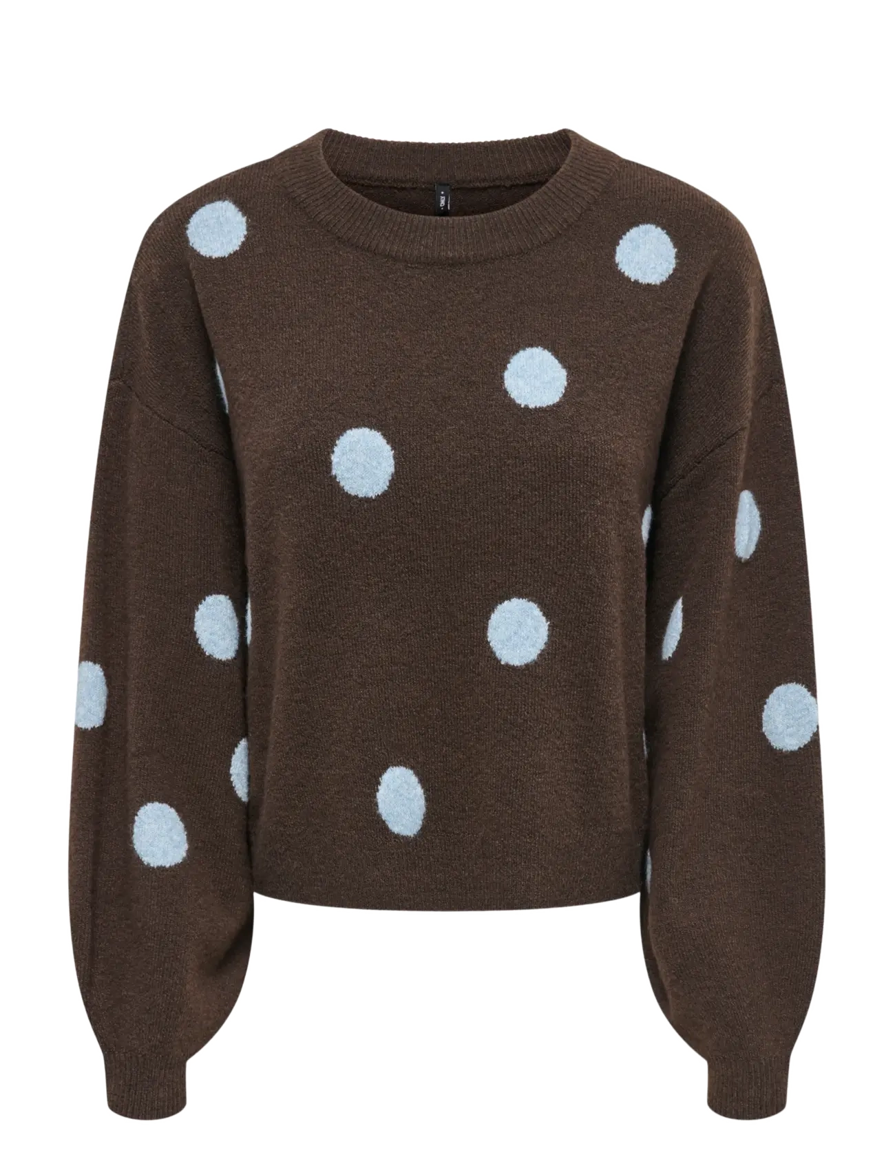 ONLY ONLRICA LS DETAIL O-NECK CC KNT - Kläder - BRACKEN / brown