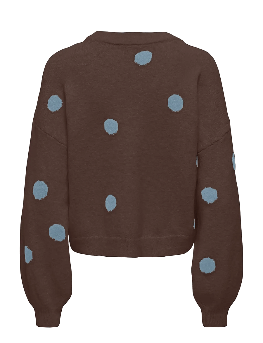 ONLY - ONLRICA LS DETAIL O-NECK CC KNT - bracken - 2