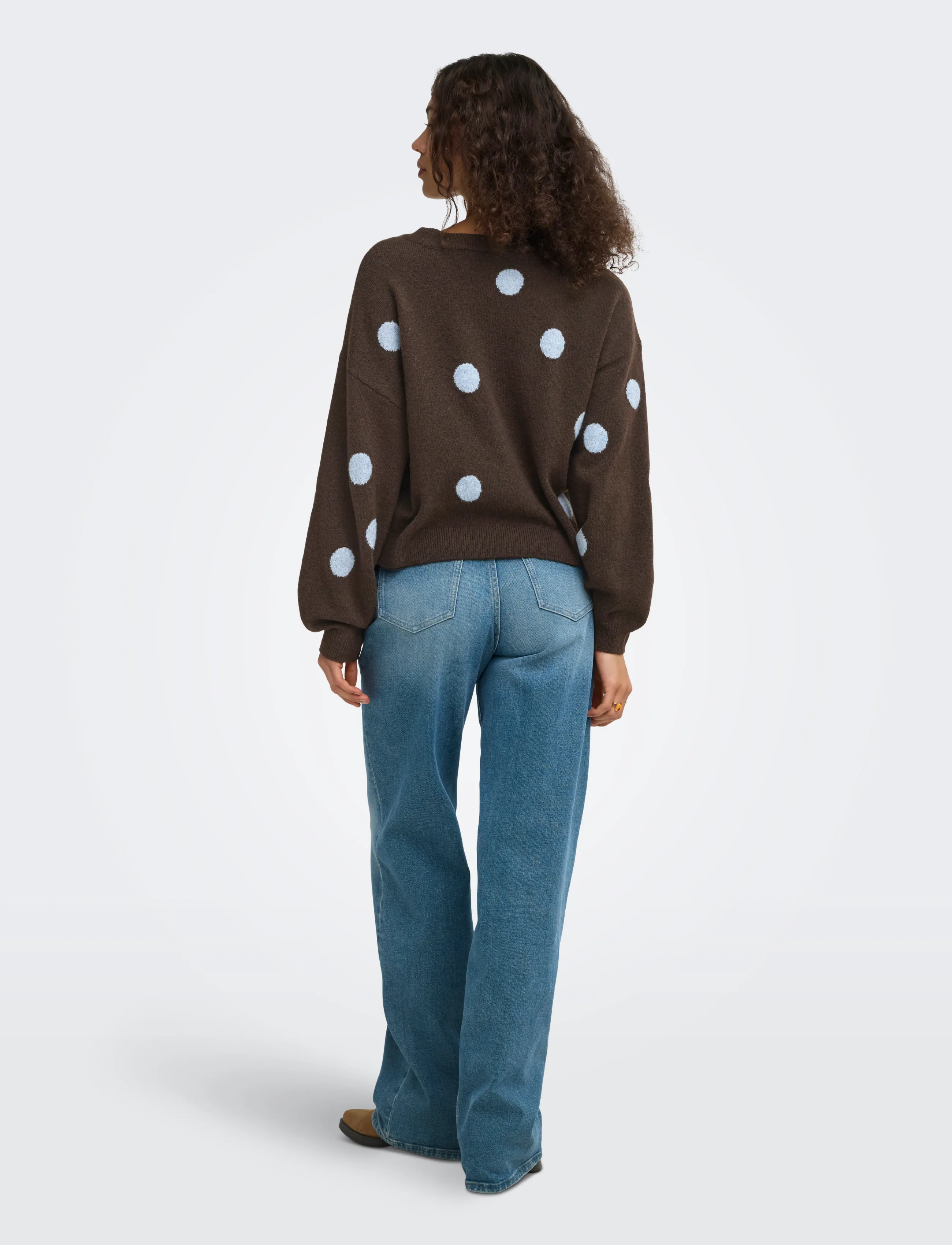 ONLY - ONLRICA LS DETAIL O-NECK CC KNT - bracken - 3