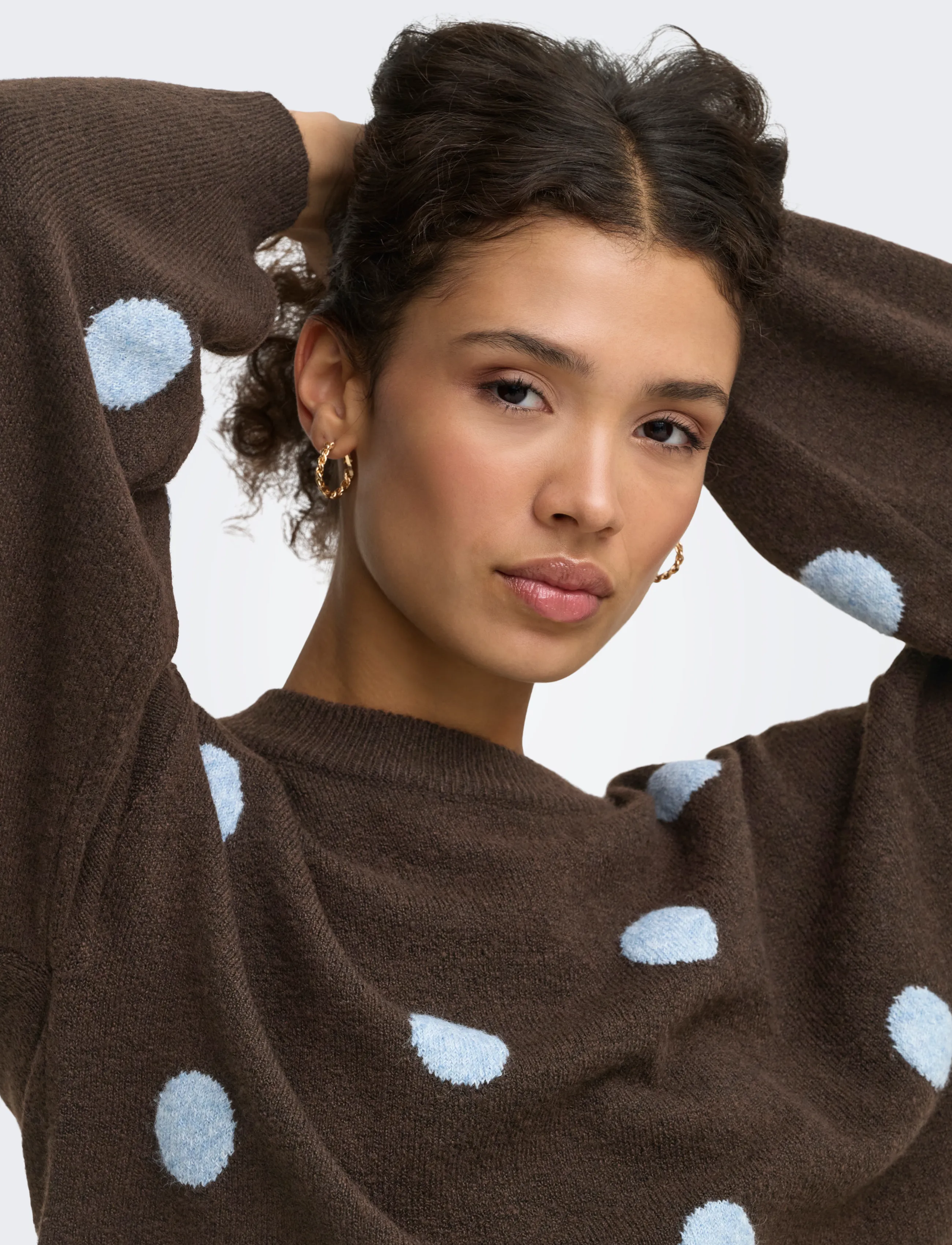 ONLY - ONLRICA LS DETAIL O-NECK CC KNT - bracken - 5