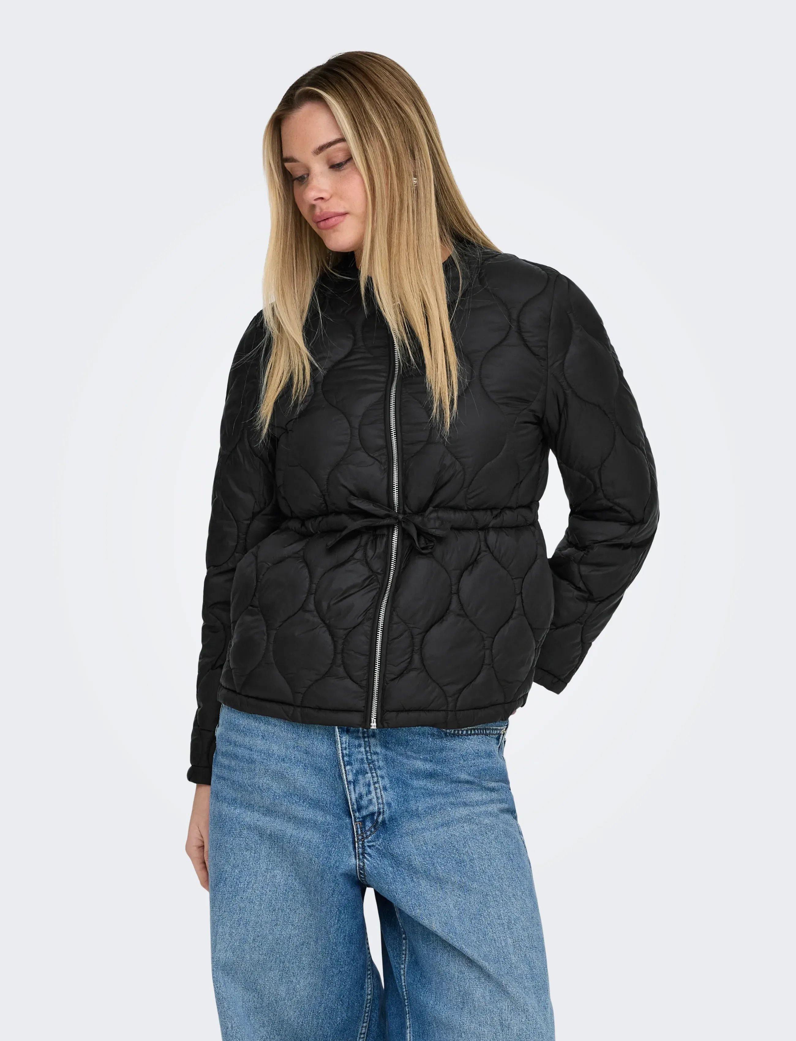 ONLY ONLAMARA QUILTED JACKET OTW - Klær - BLACK / black