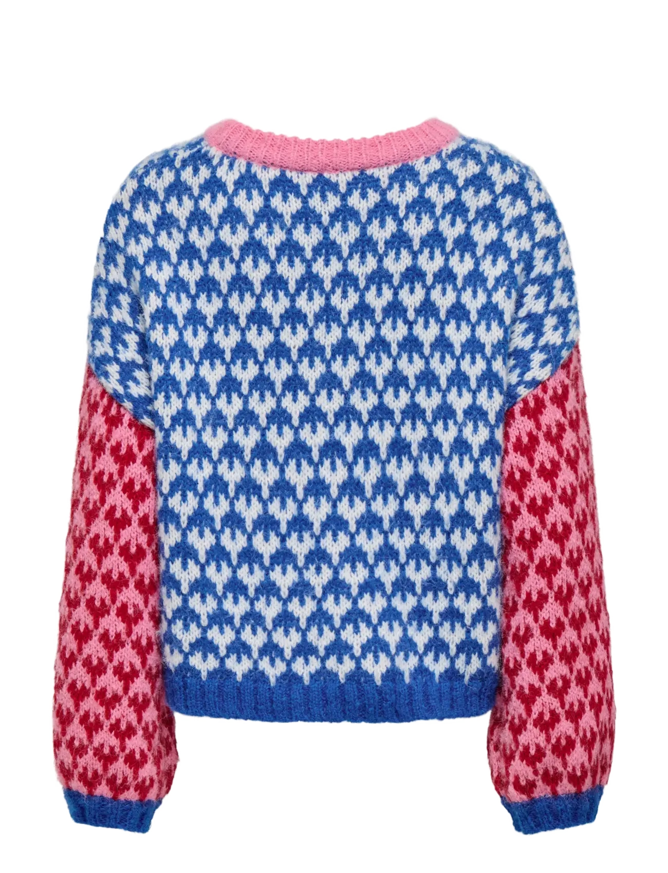 ONLY - ONLCARO LS PATTERN O-NECK CC KNT - stickade tröjor - sachet pink - 2
