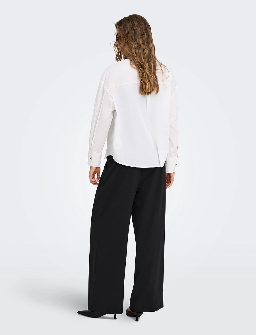 ONLY - ONLSONJA HW WIDE PLEAT PANT TLR NOOS - black - 3