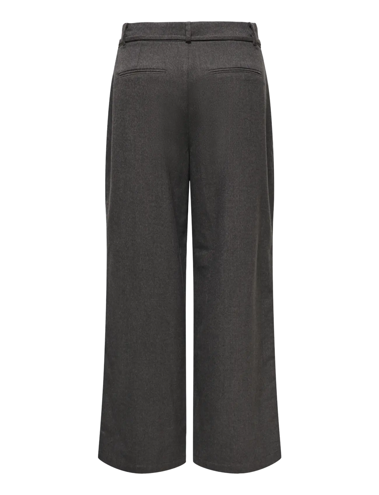 ONLY - ONLBETTY HW WIDE STRING PANT TLR - dark grey melange - 1