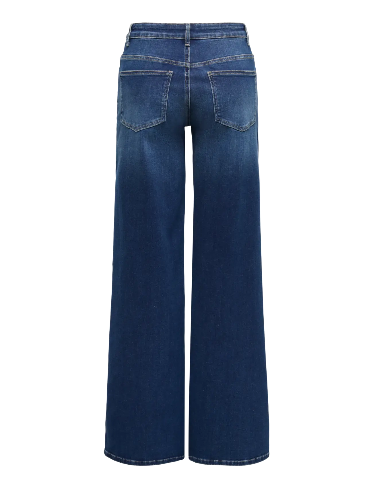 ONLY - ONLMADISON BLUSH HW WIDE DNM DOT229 NOOS - hosen mit weitem bein - dark blue denim - 1