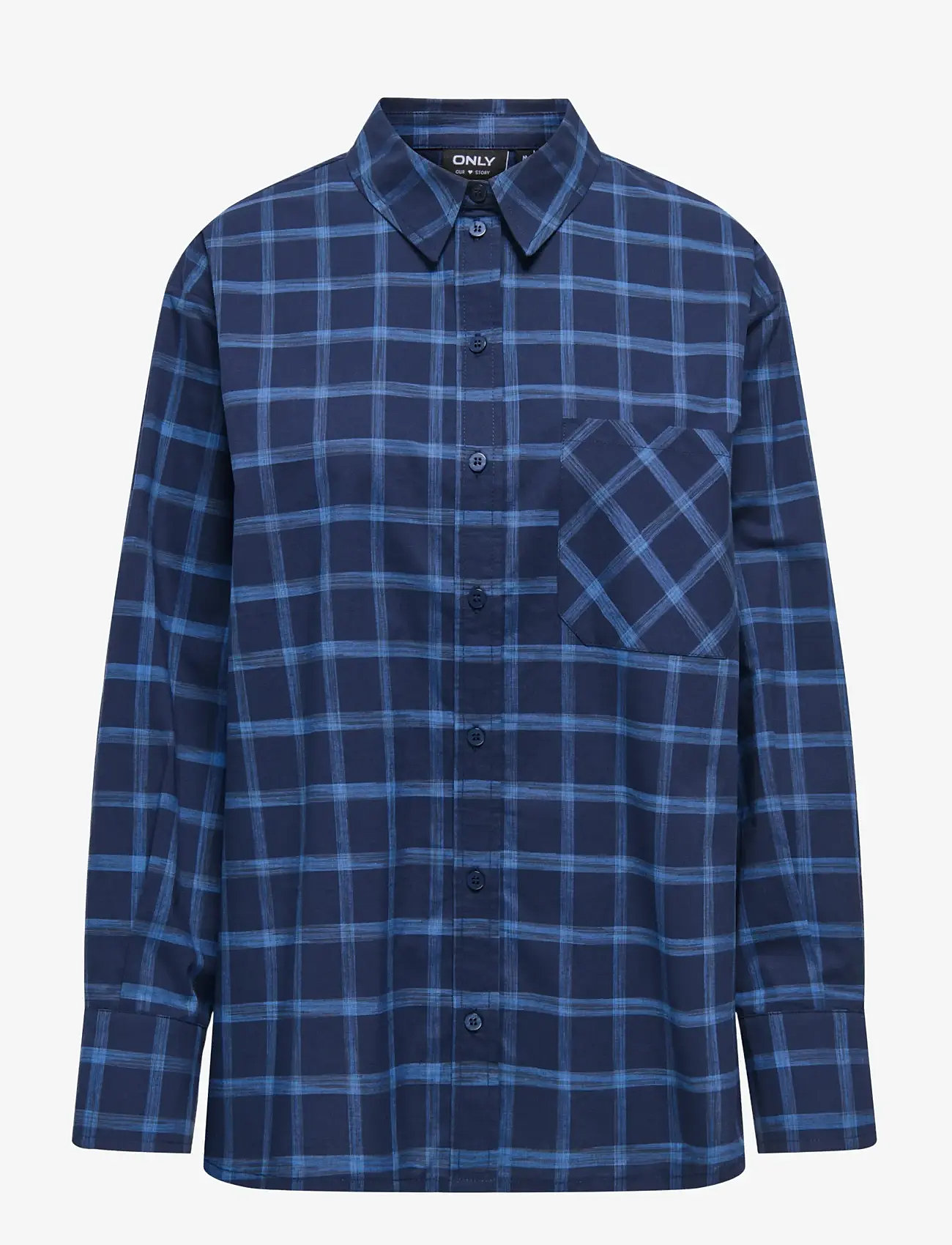 ONLY - ONLTEA L/S SHIRT WVN - langærmede skjorter - night sky - 1